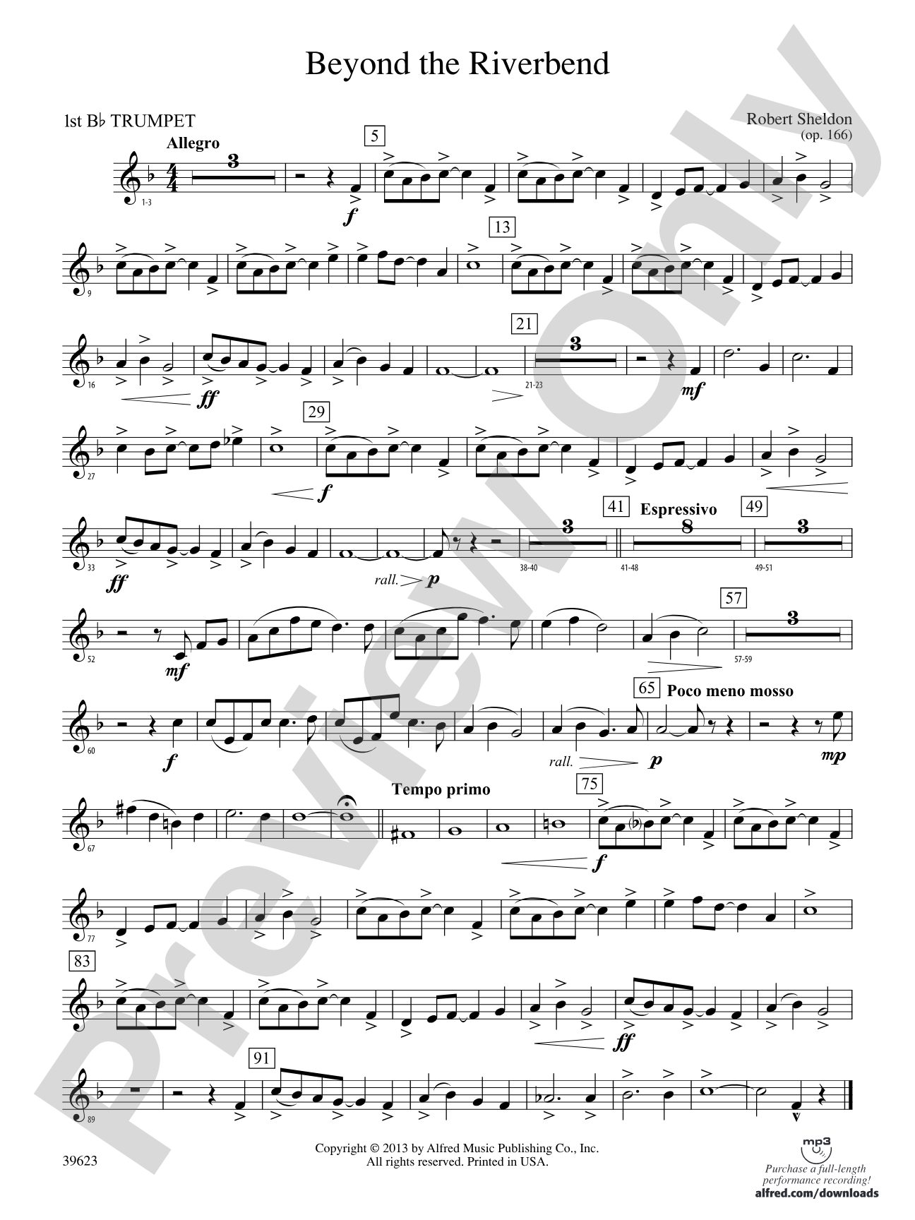 Beyond the Riverbend: 1st B-flat Trumpet