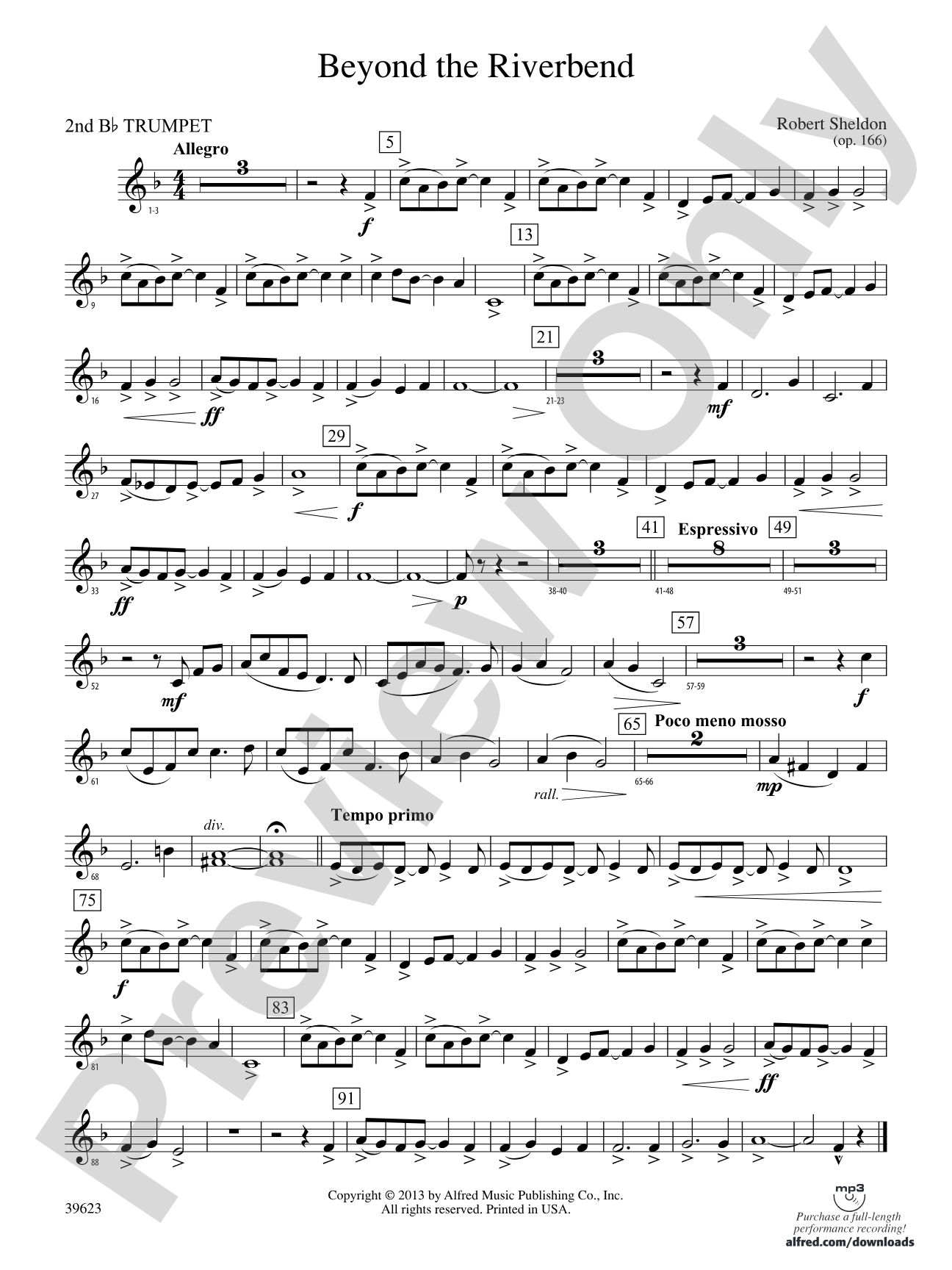 Beyond the Riverbend: 2nd B-flat Trumpet