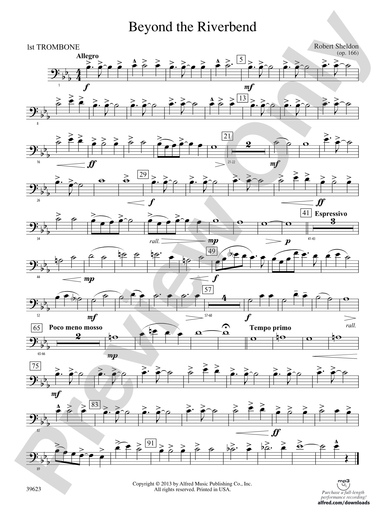 Beyond the Riverbend: 1st Trombone