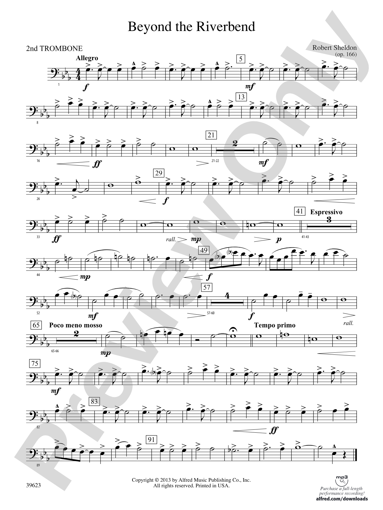 Beyond the Riverbend: 2nd Trombone