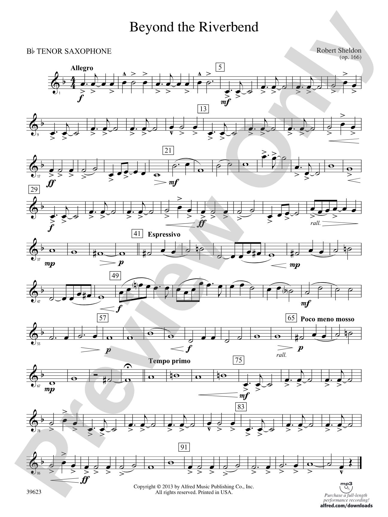 Beyond the Riverbend: B-flat Tenor Saxophone