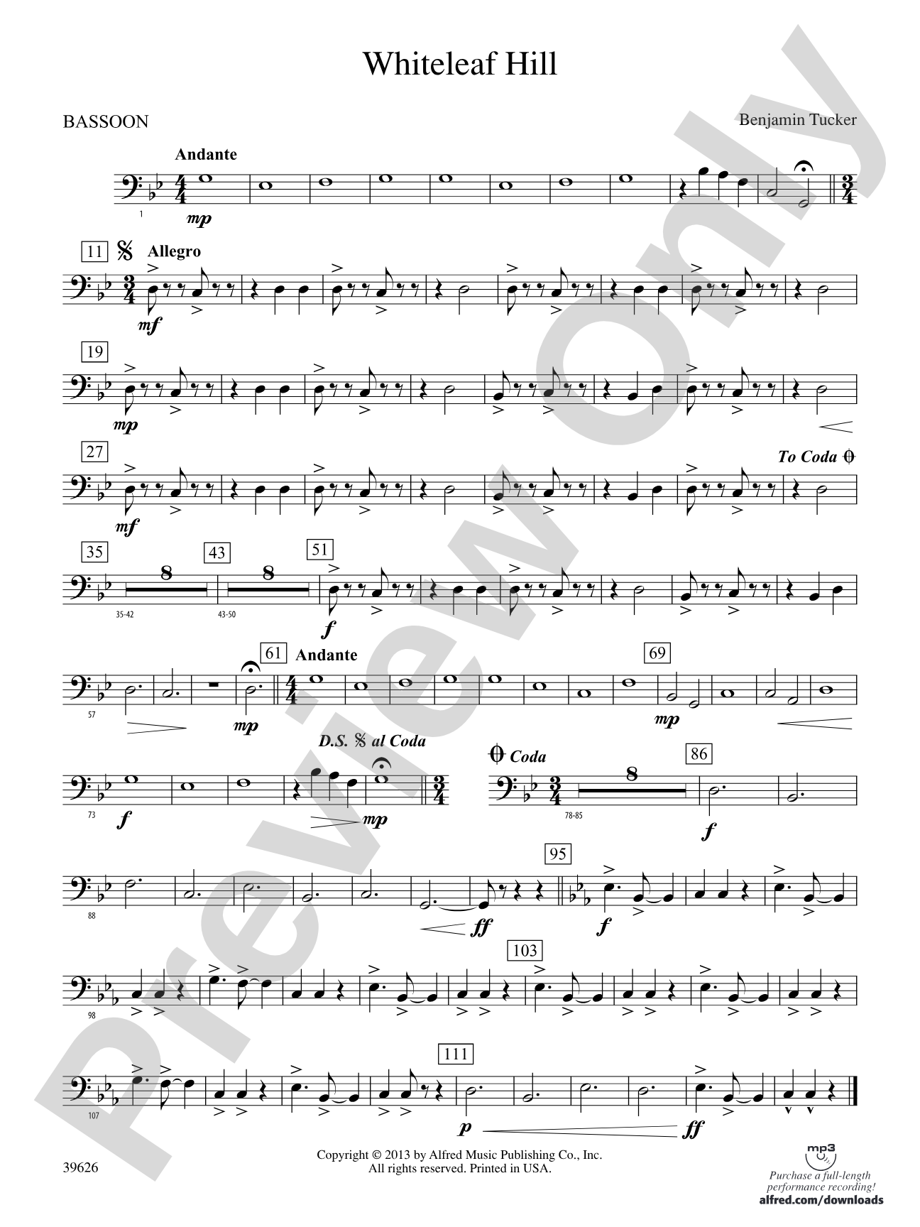 Whiteleaf Hill: Bassoon