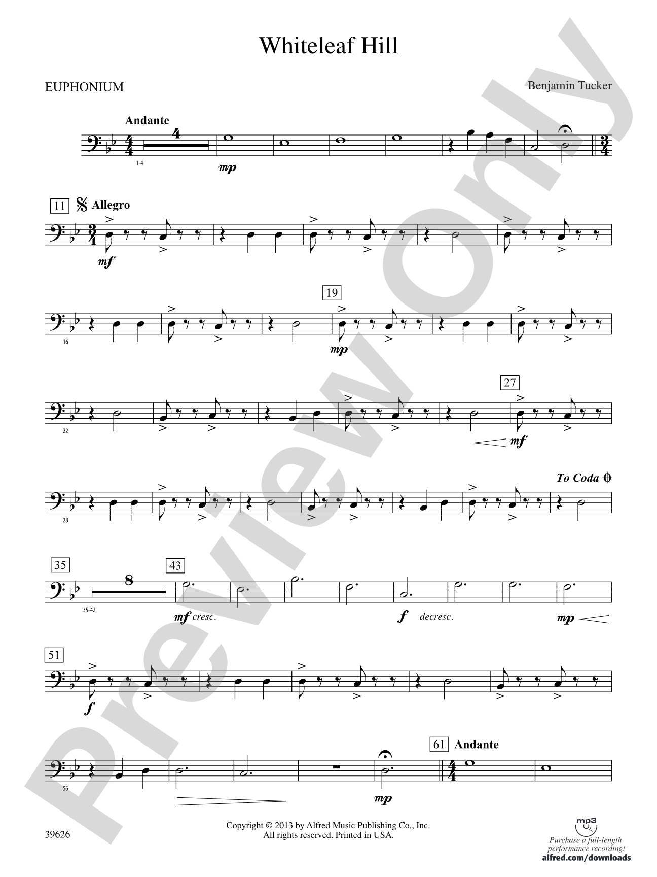 Whiteleaf Hill: Baritone B.C.