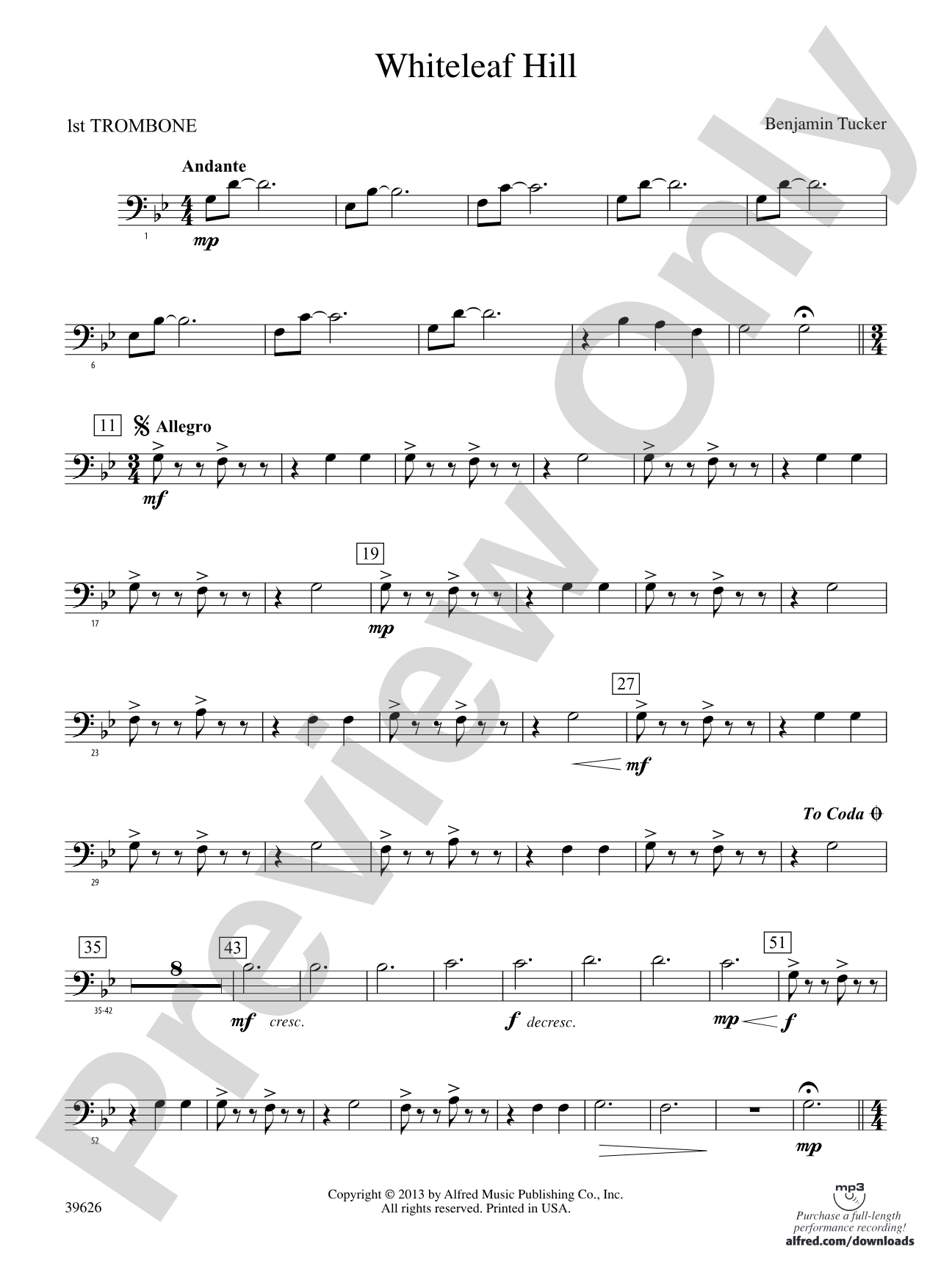 Whiteleaf Hill: 1st Trombone