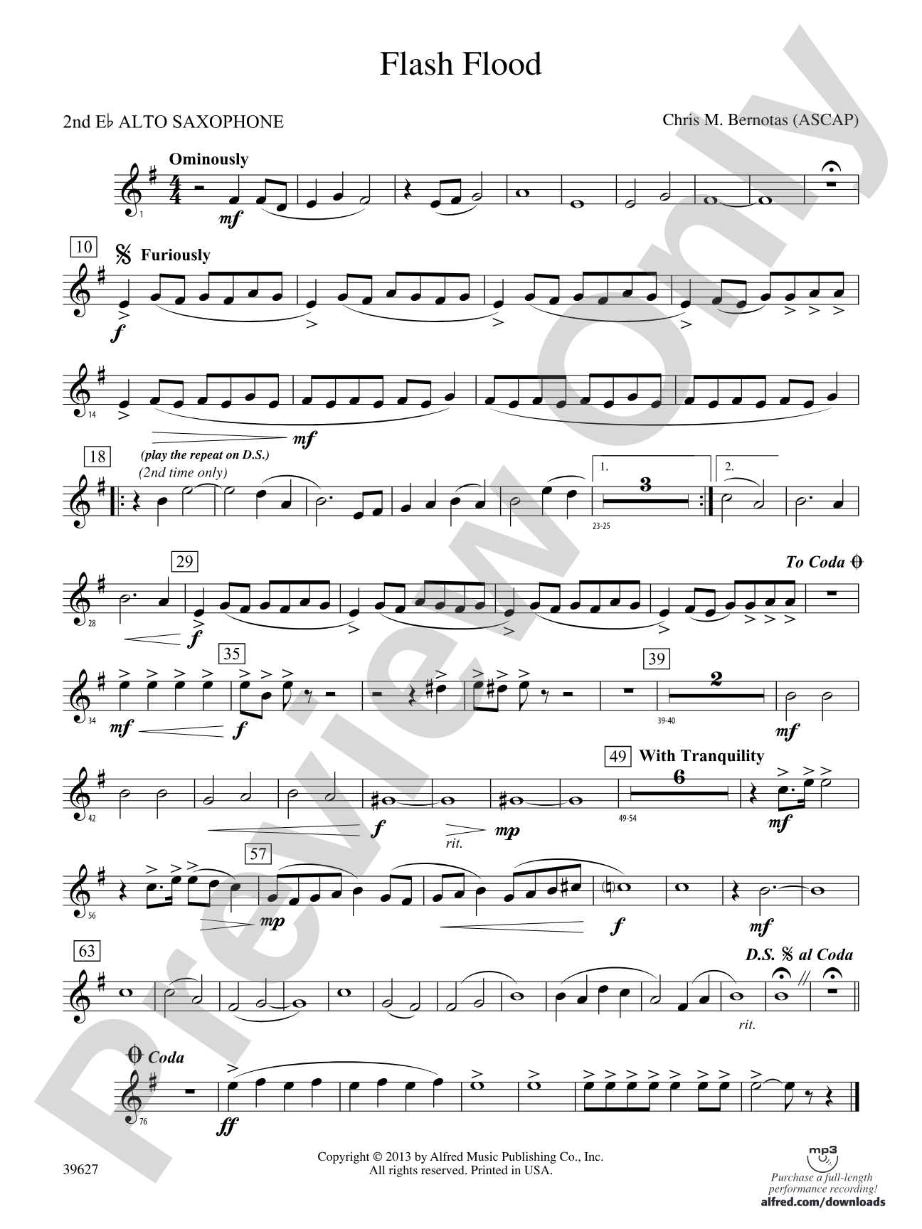 Flash Flood: 2nd E-flat Alto Saxophone