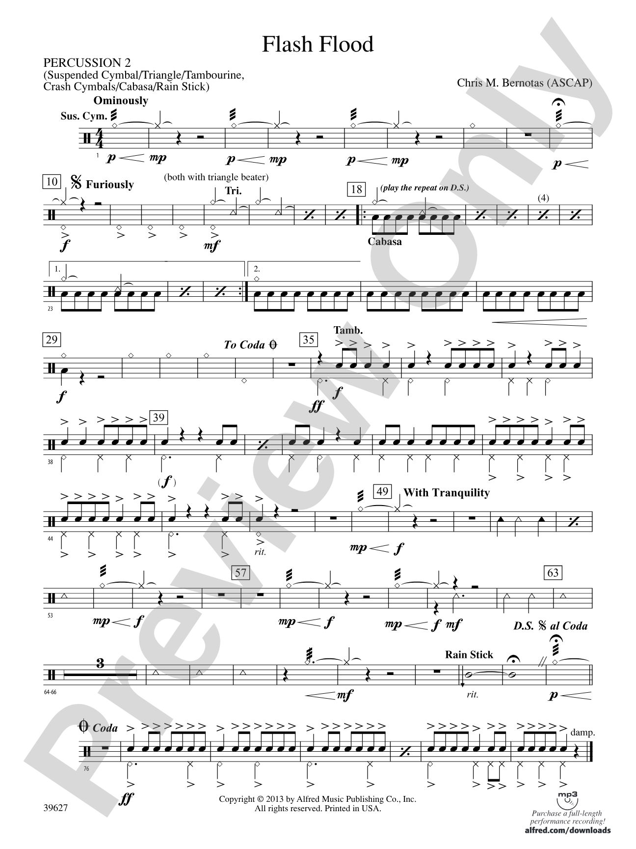 Flash Flood: 2nd Percussion