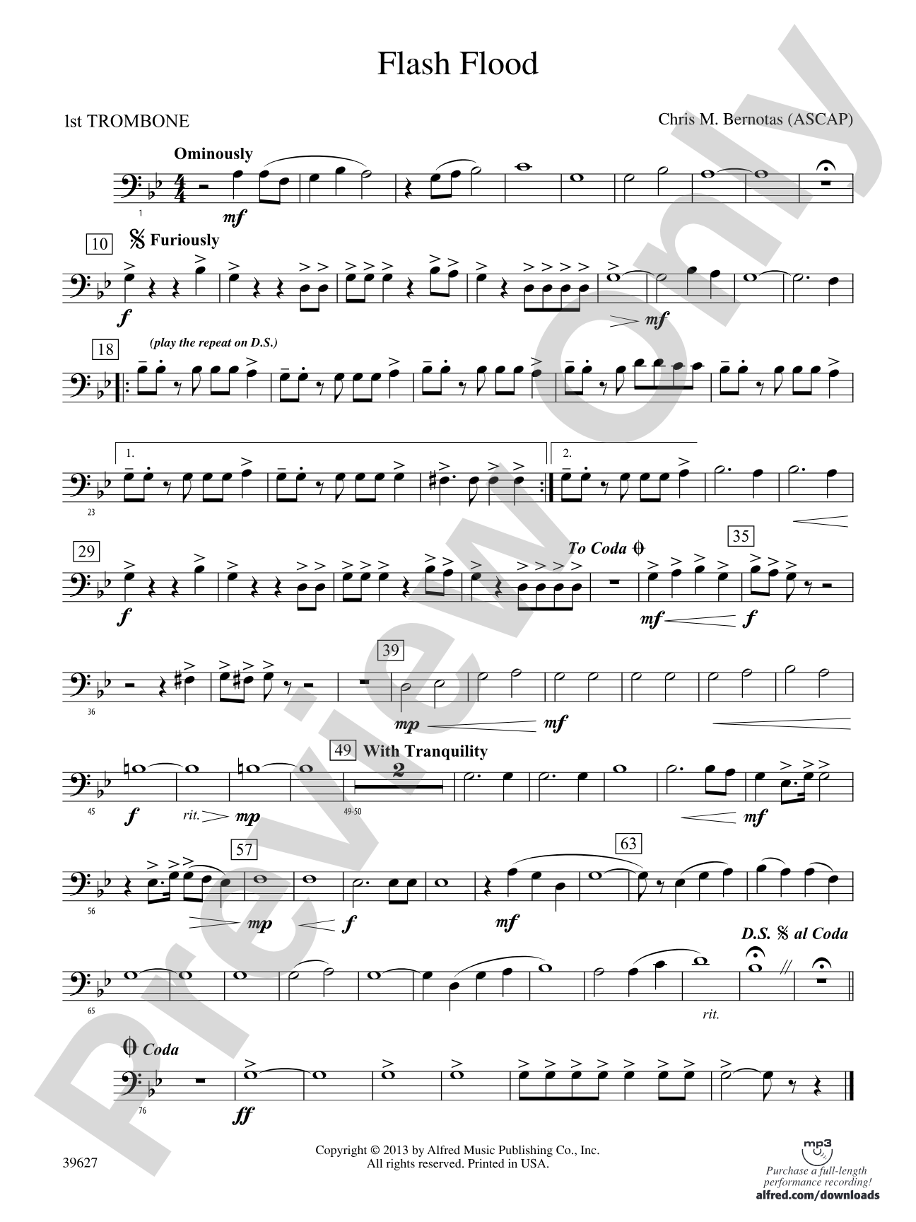 Flash Flood: 1st Trombone