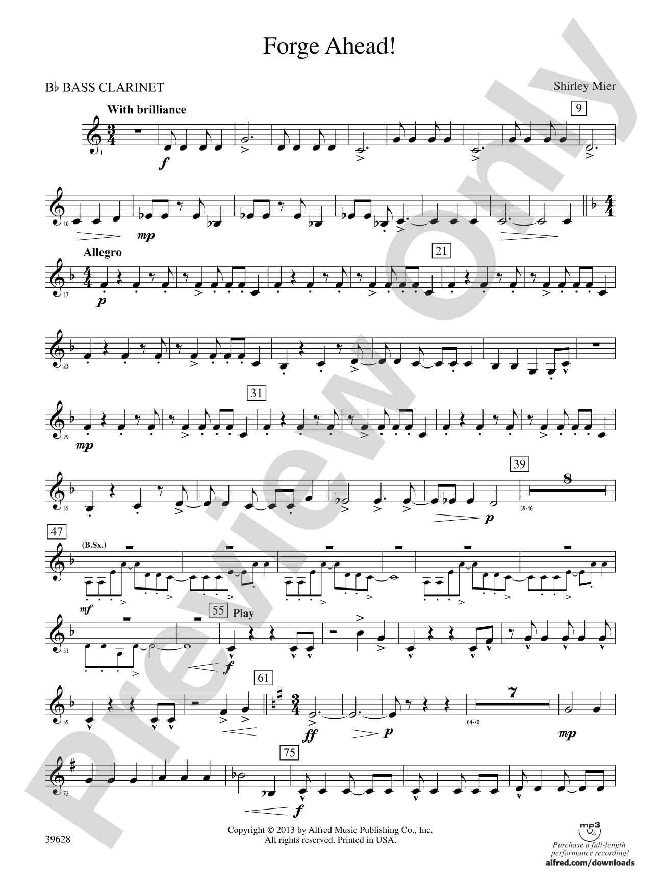 Forge Ahead!: B-flat Bass Clarinet