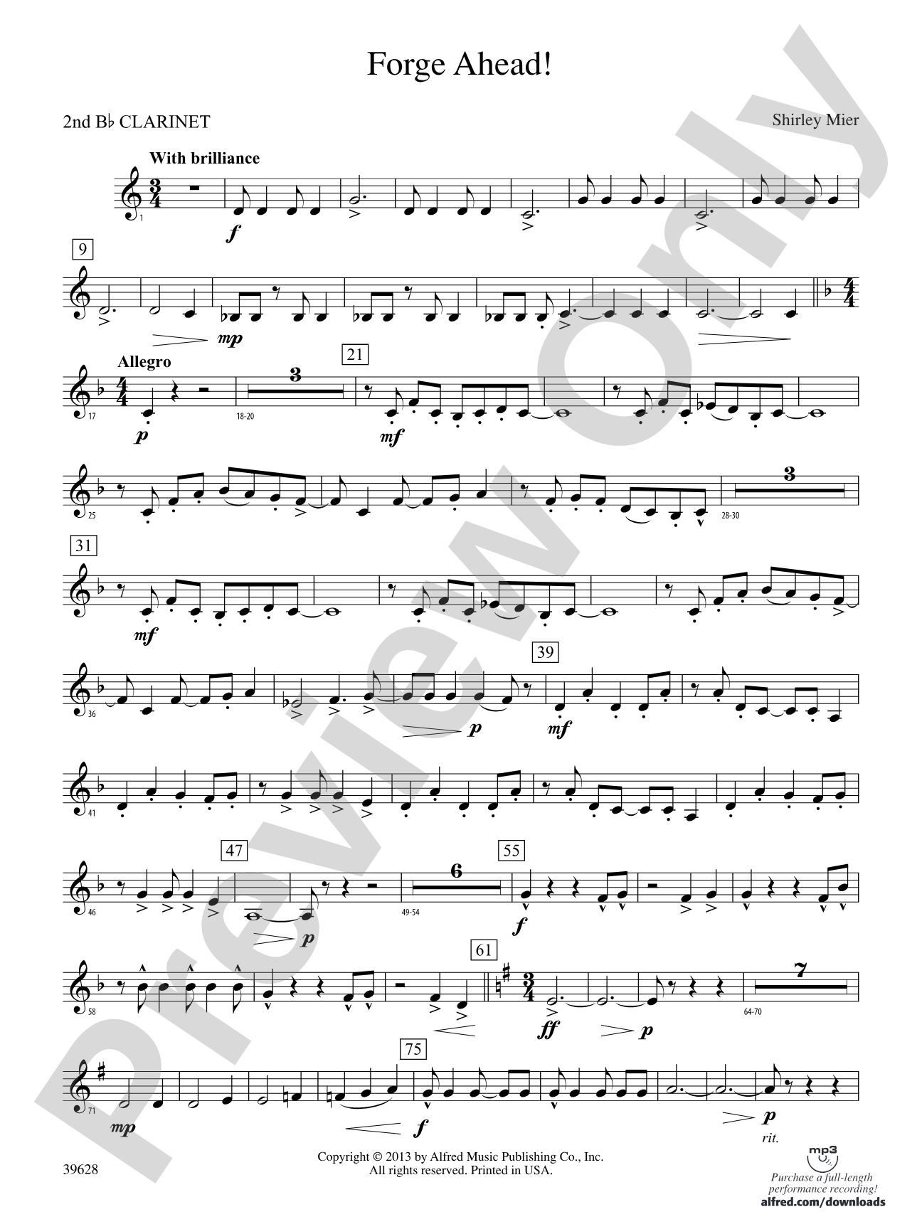 Forge Ahead!: 2nd B-flat Clarinet