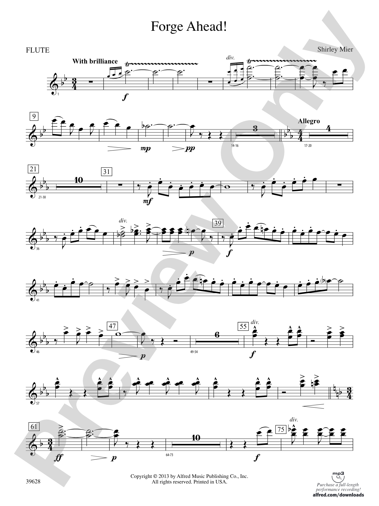 Forge Ahead!: Flute