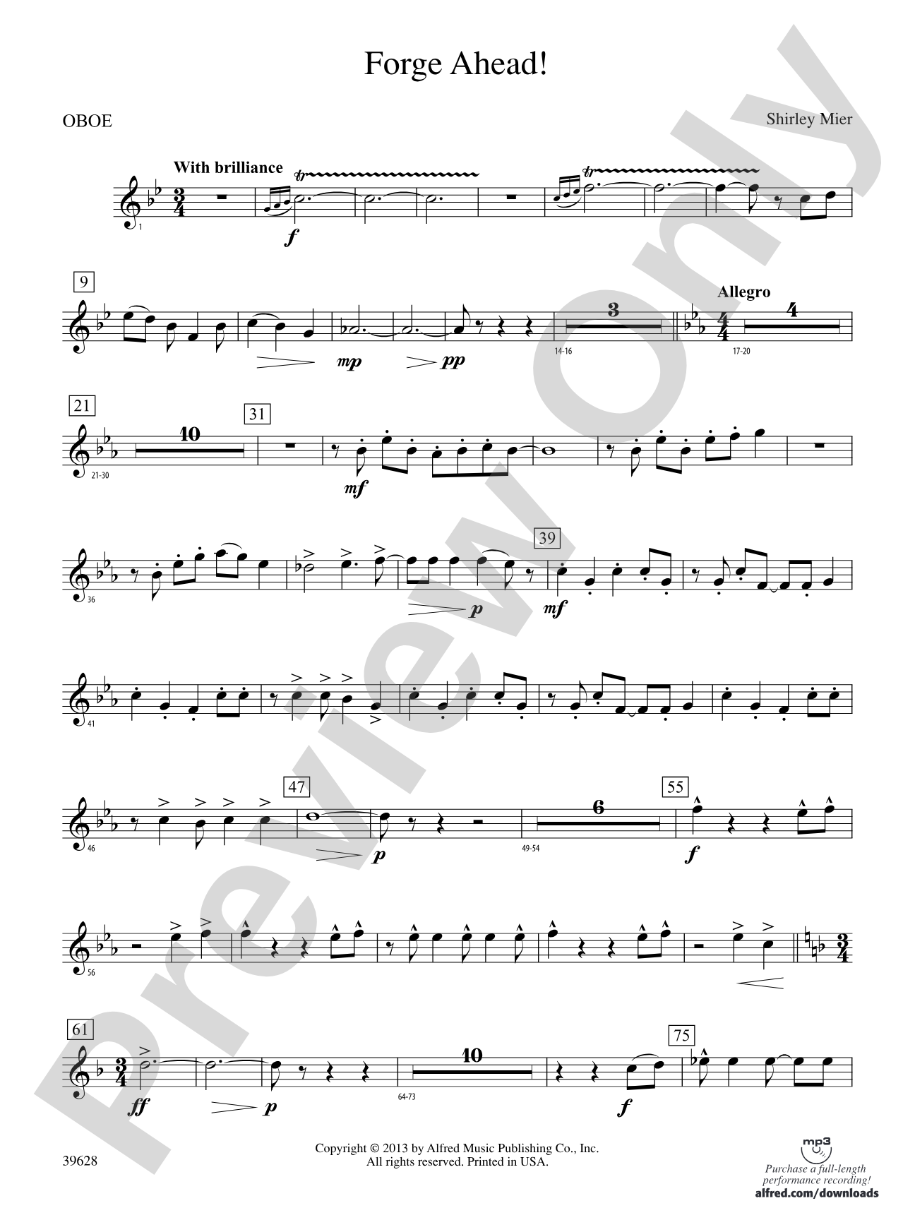 Forge Ahead!: Oboe