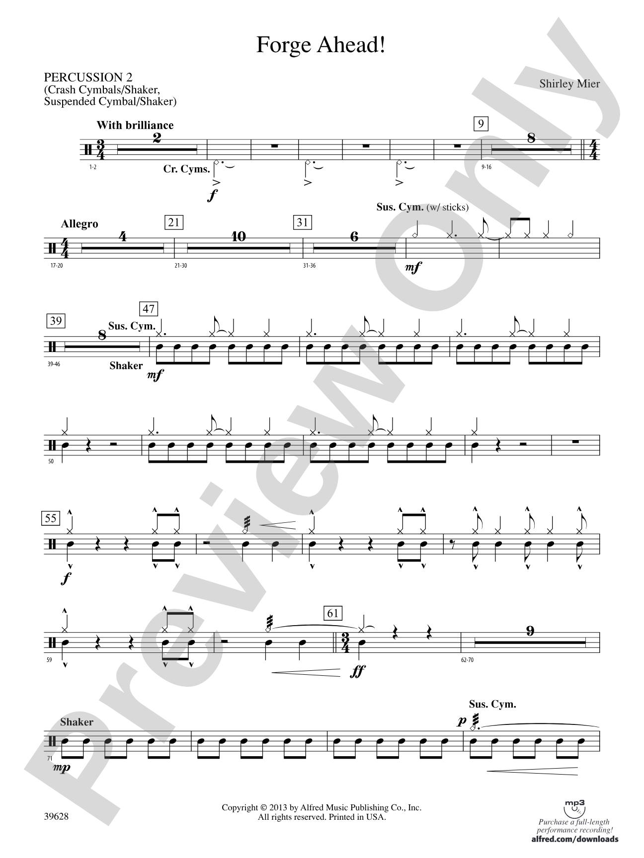 Forge Ahead!: 2nd Percussion
