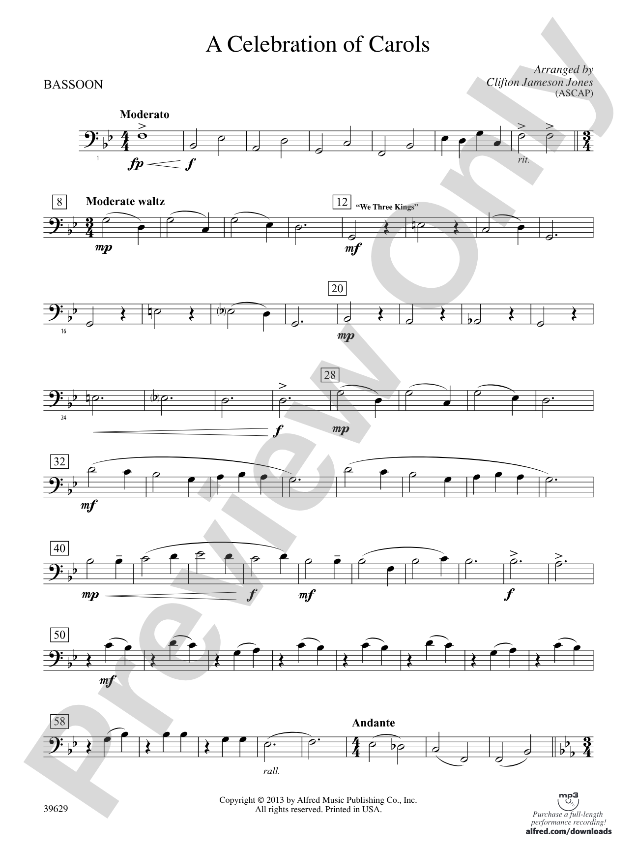 A Celebration of Carols: Bassoon