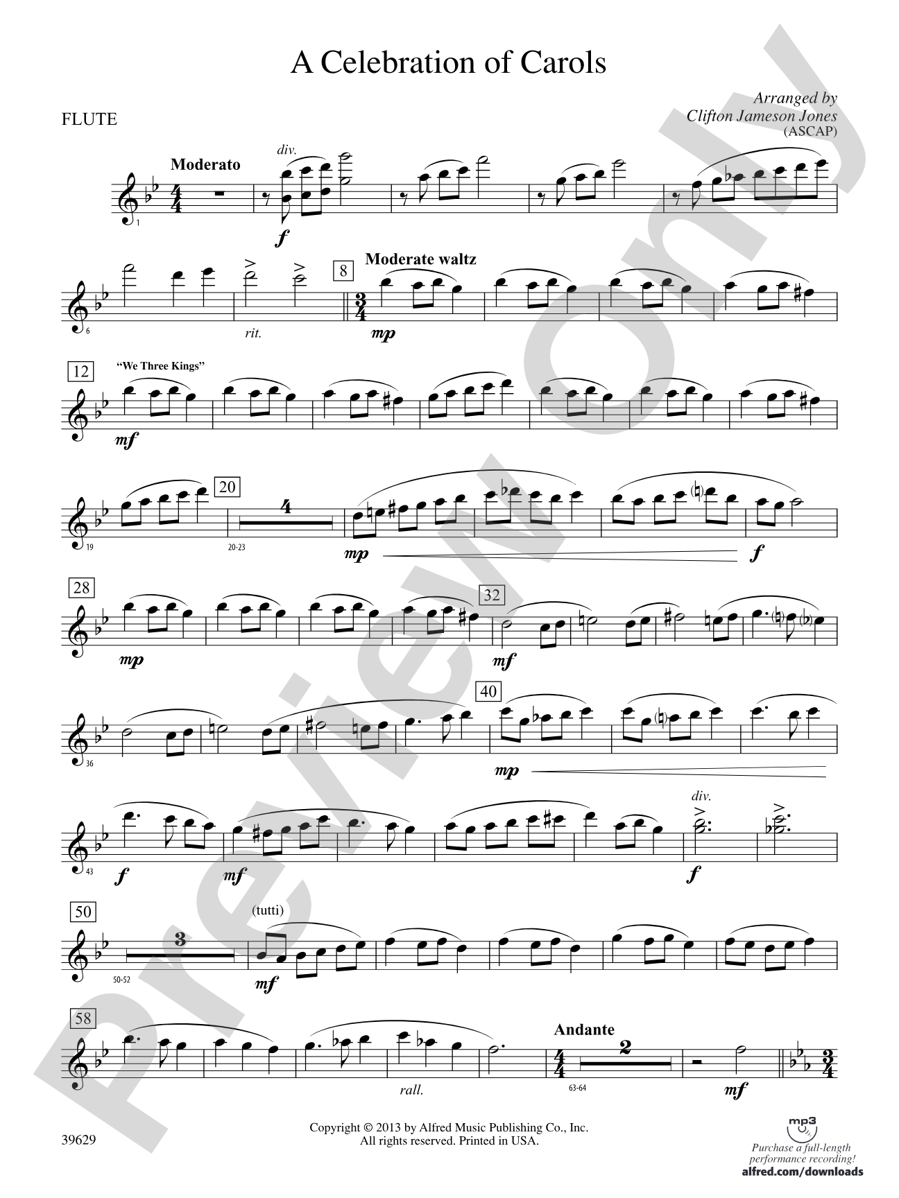 A Celebration of Carols: Flute
