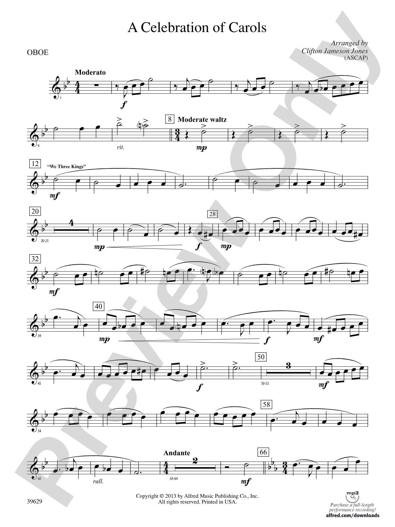 A Celebration of Carols: Oboe