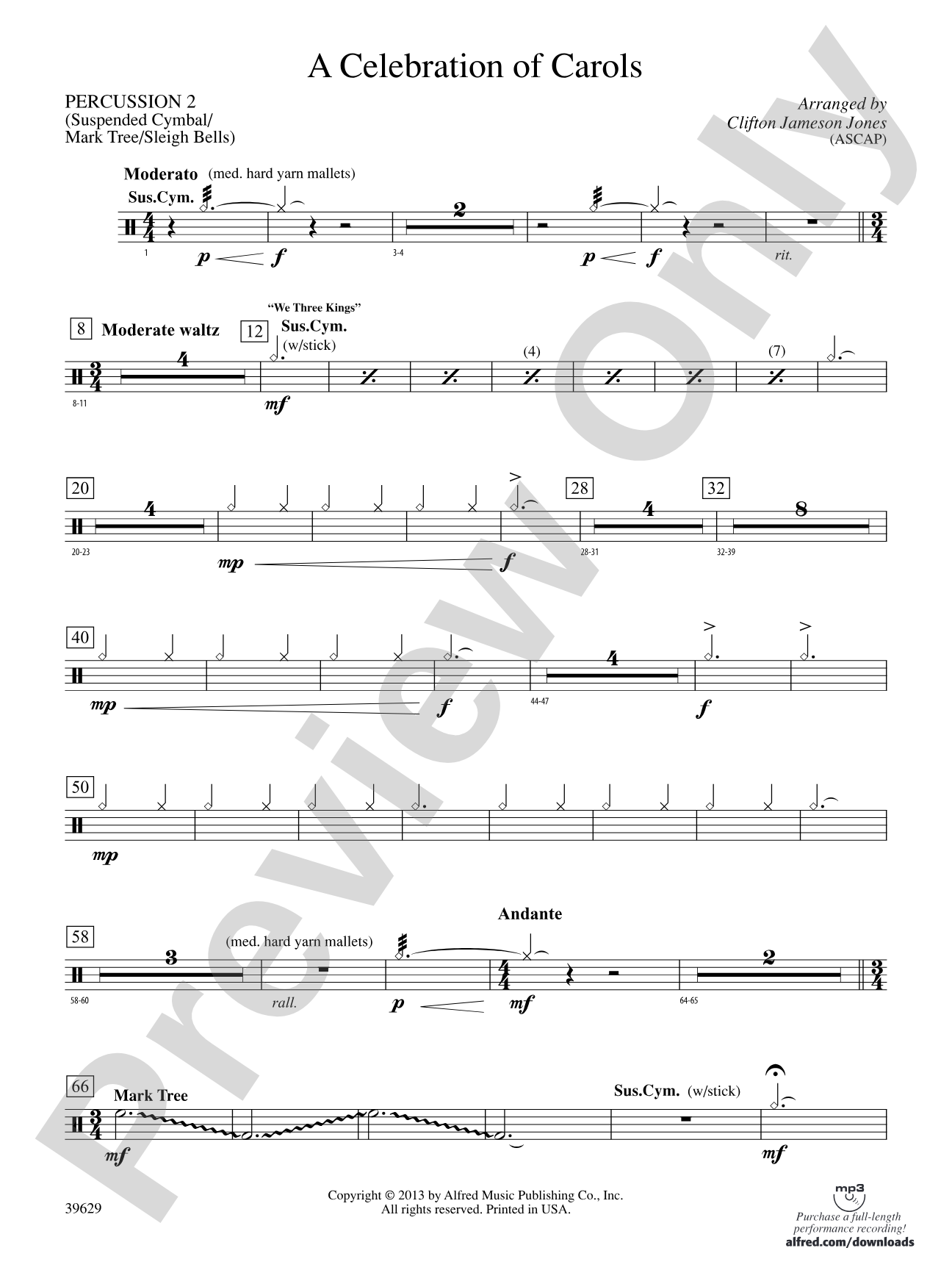 A Celebration of Carols: 2nd Percussion