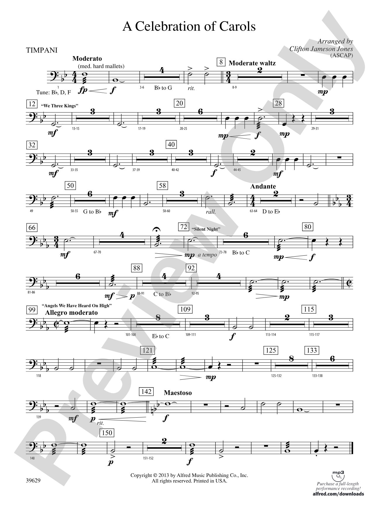 A Celebration of Carols: Timpani
