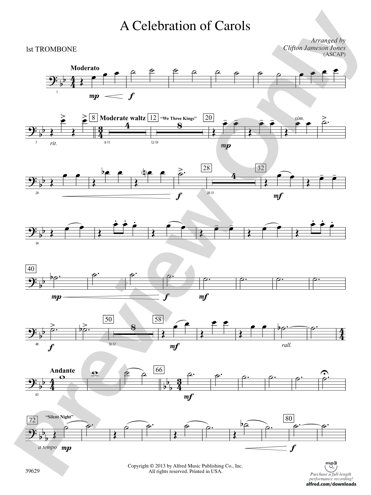 A Celebration of Carols: 1st Trombone