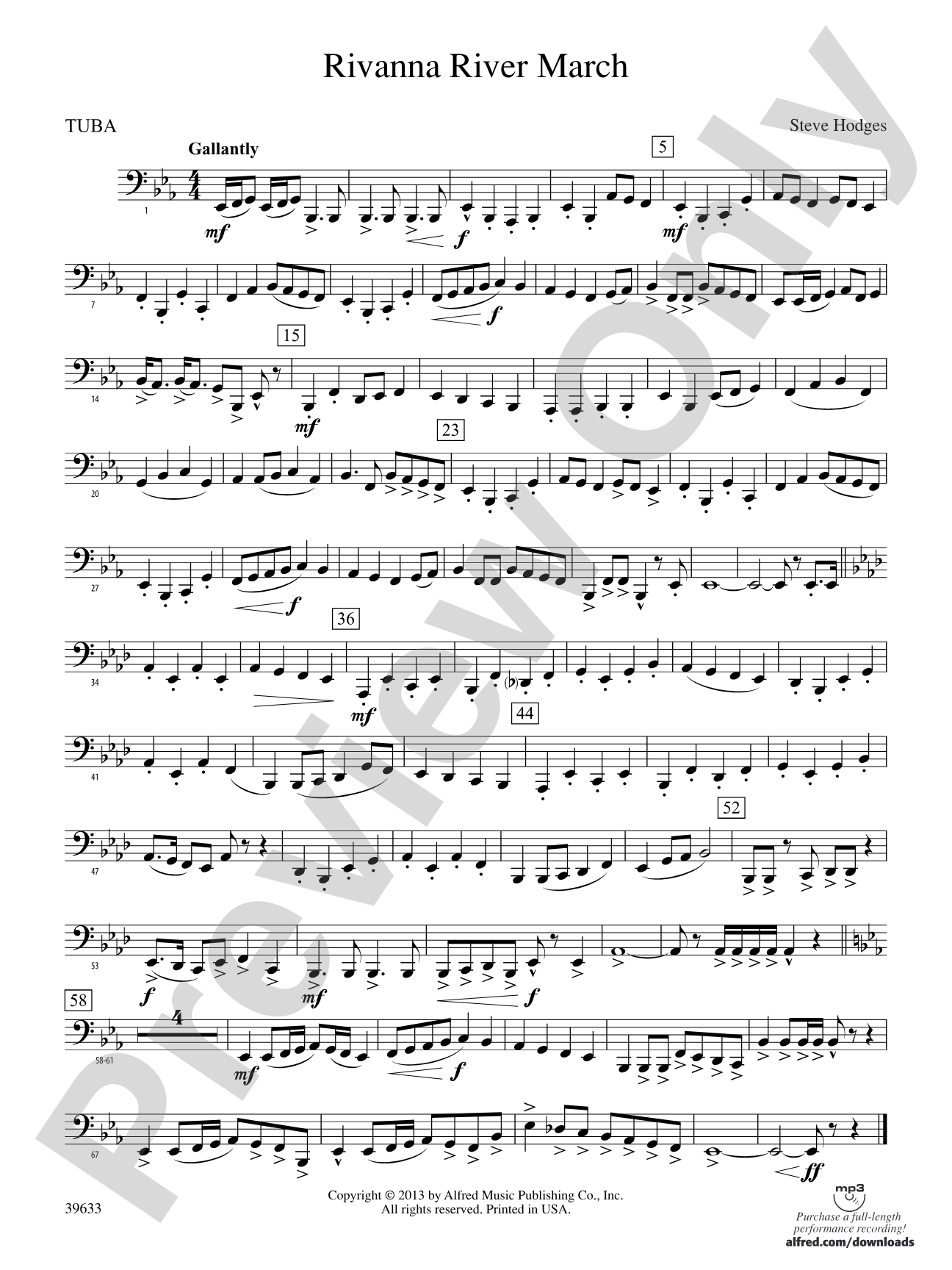 Rivanna River March: Tuba