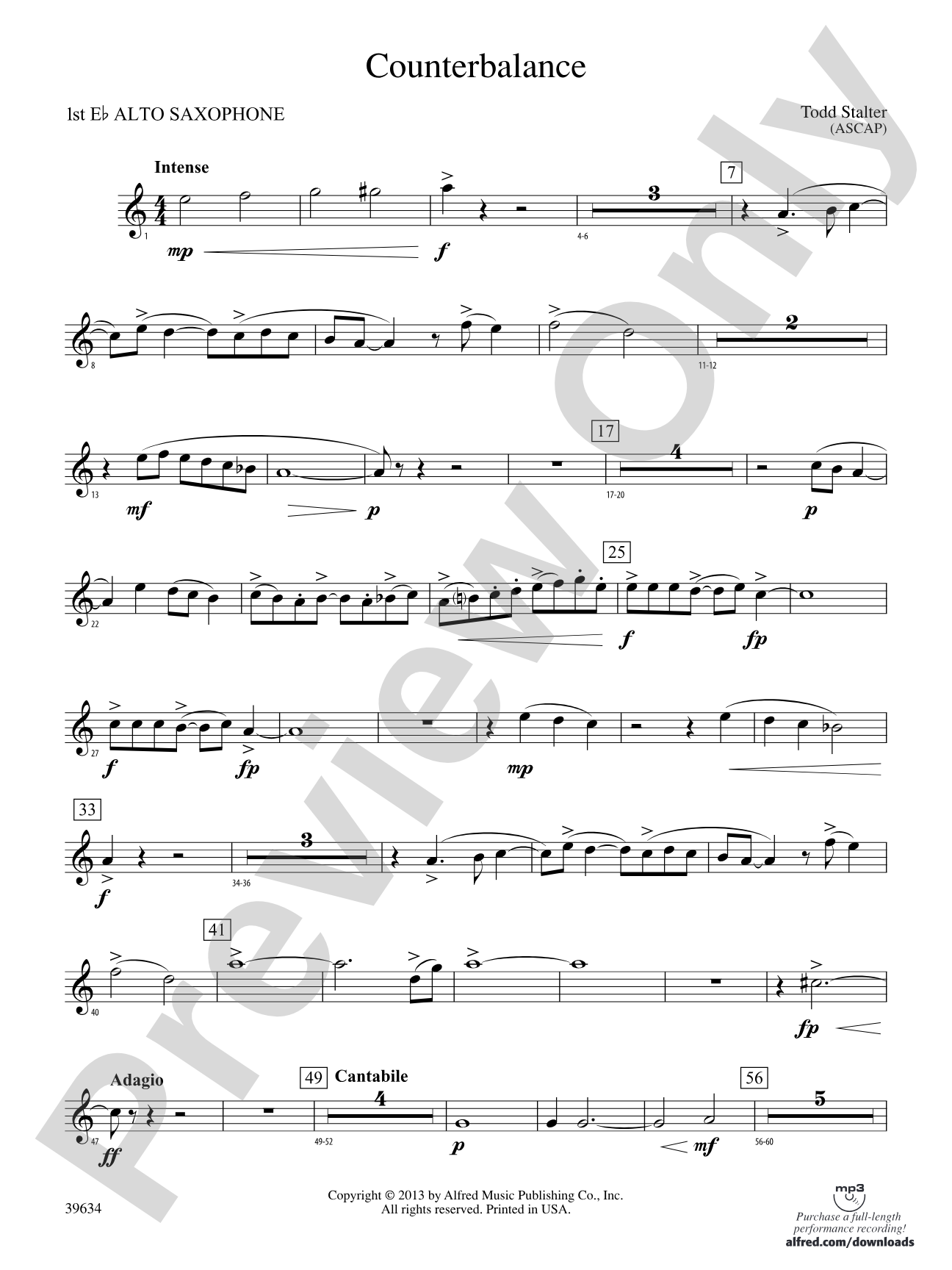Counterbalance: E-flat Alto Saxophone