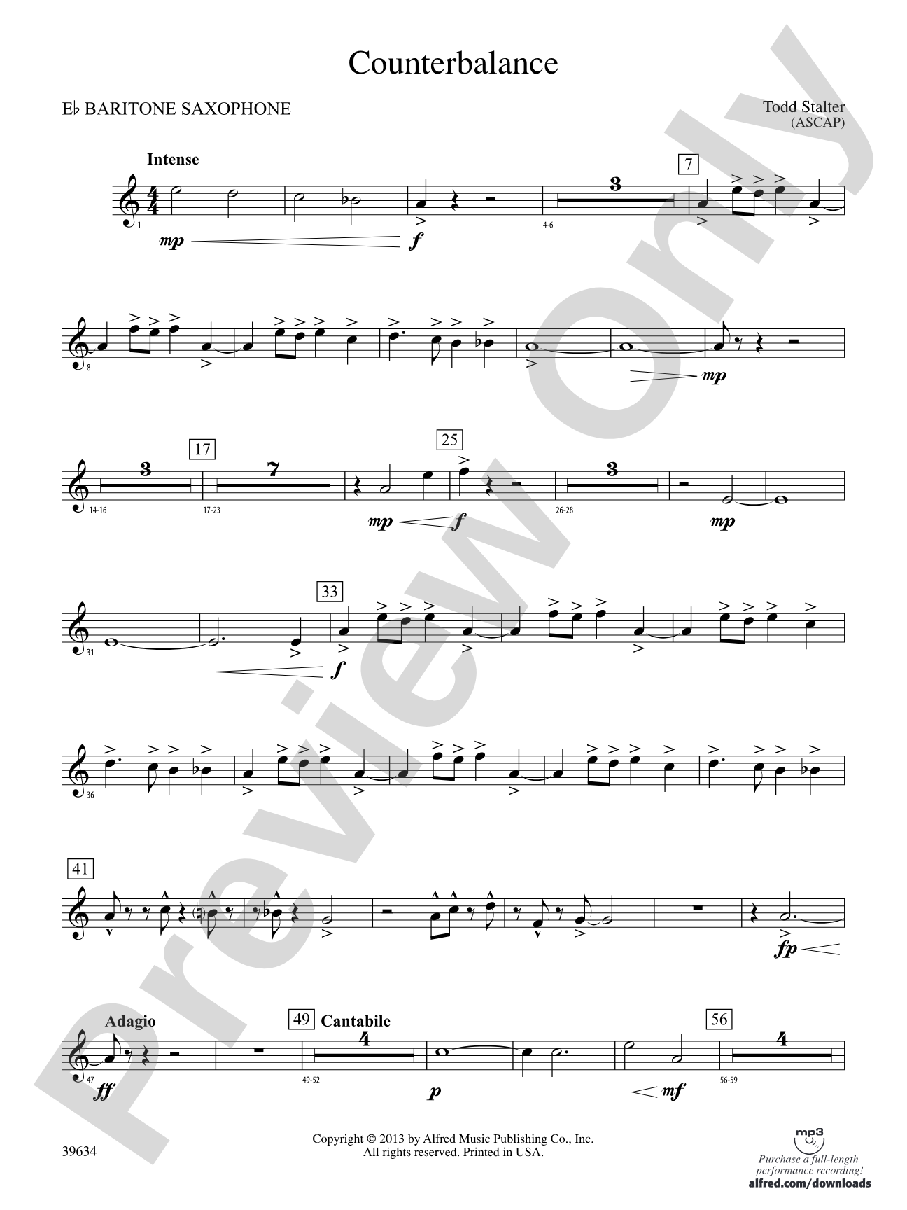 Counterbalance: E-flat Baritone Saxophone