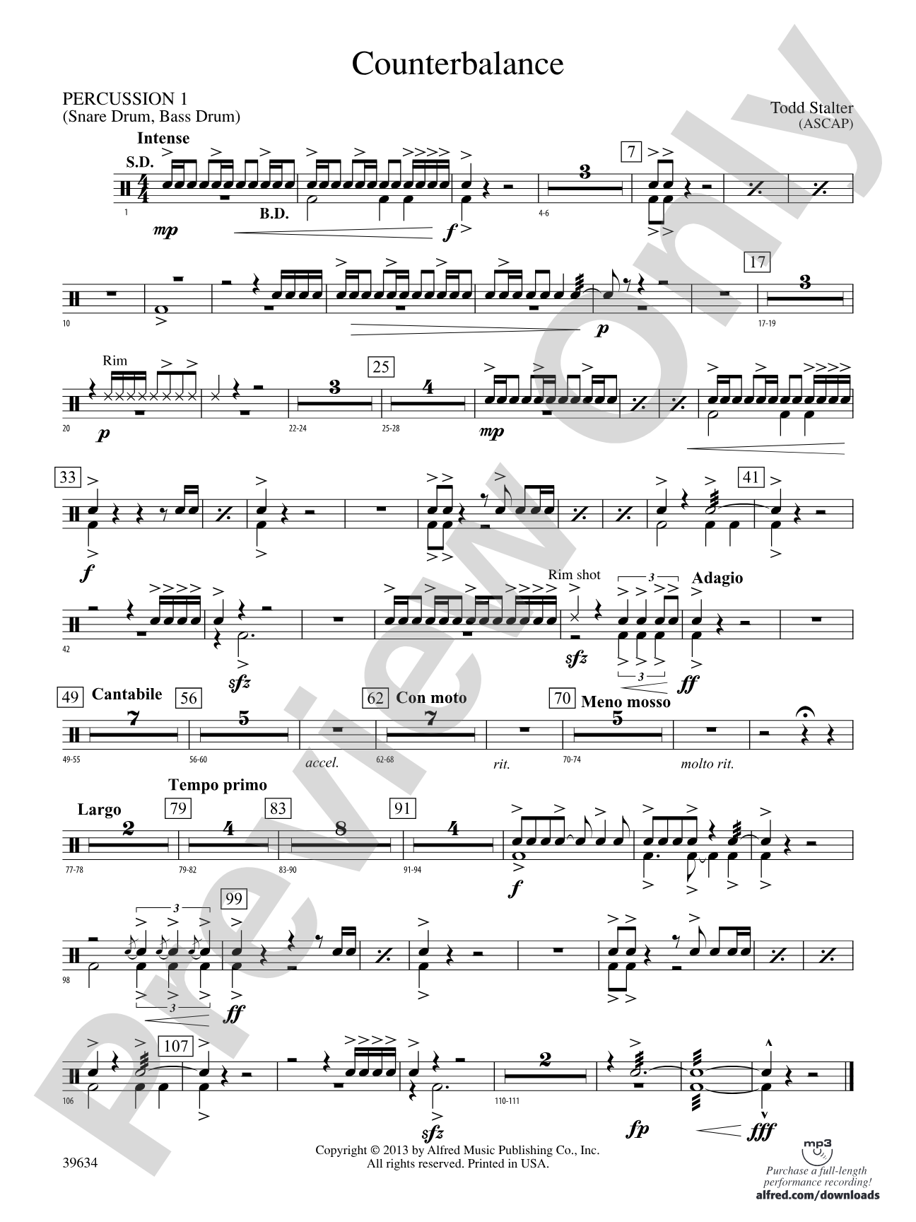 Counterbalance: 1st Percussion