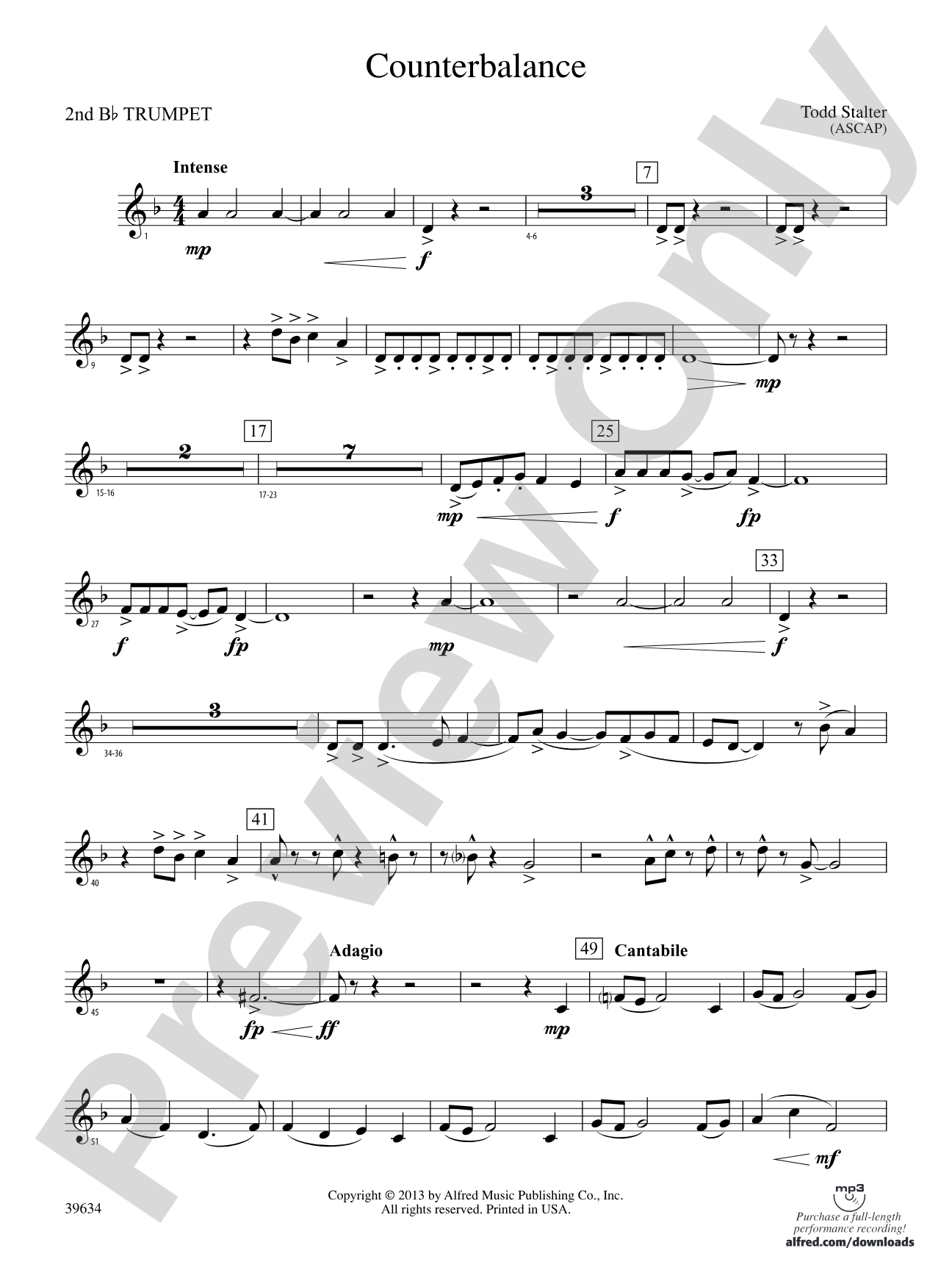 Counterbalance: 2nd B-flat Trumpet