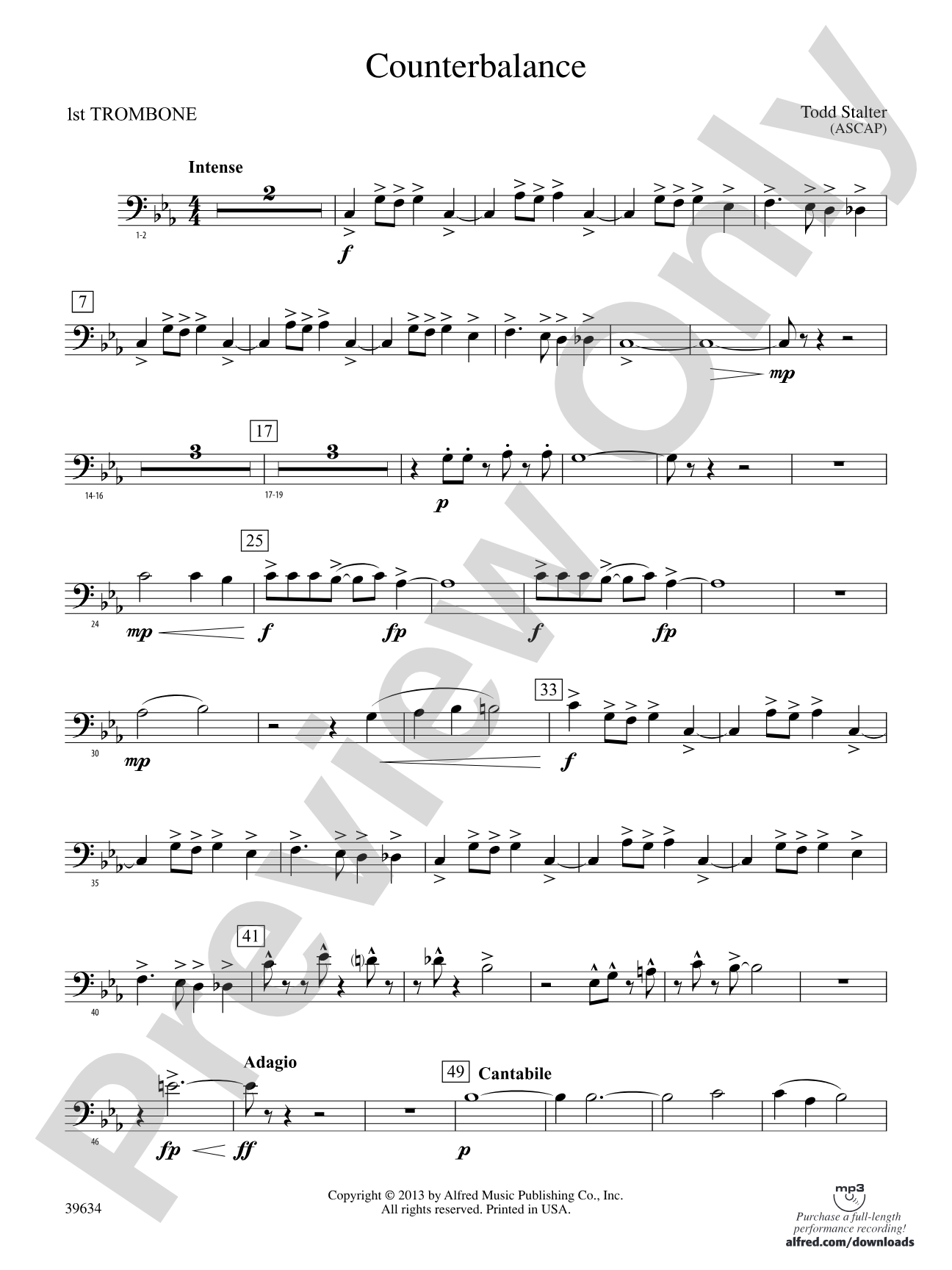 Counterbalance: 1st Trombone