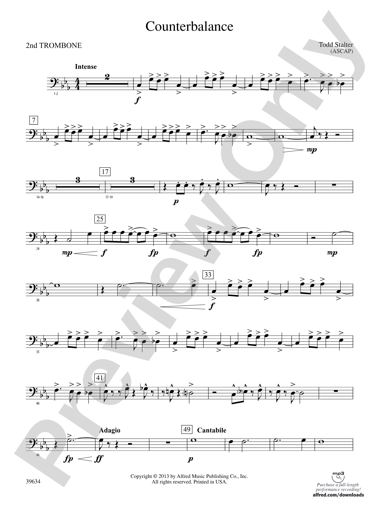 Counterbalance: 2nd Trombone