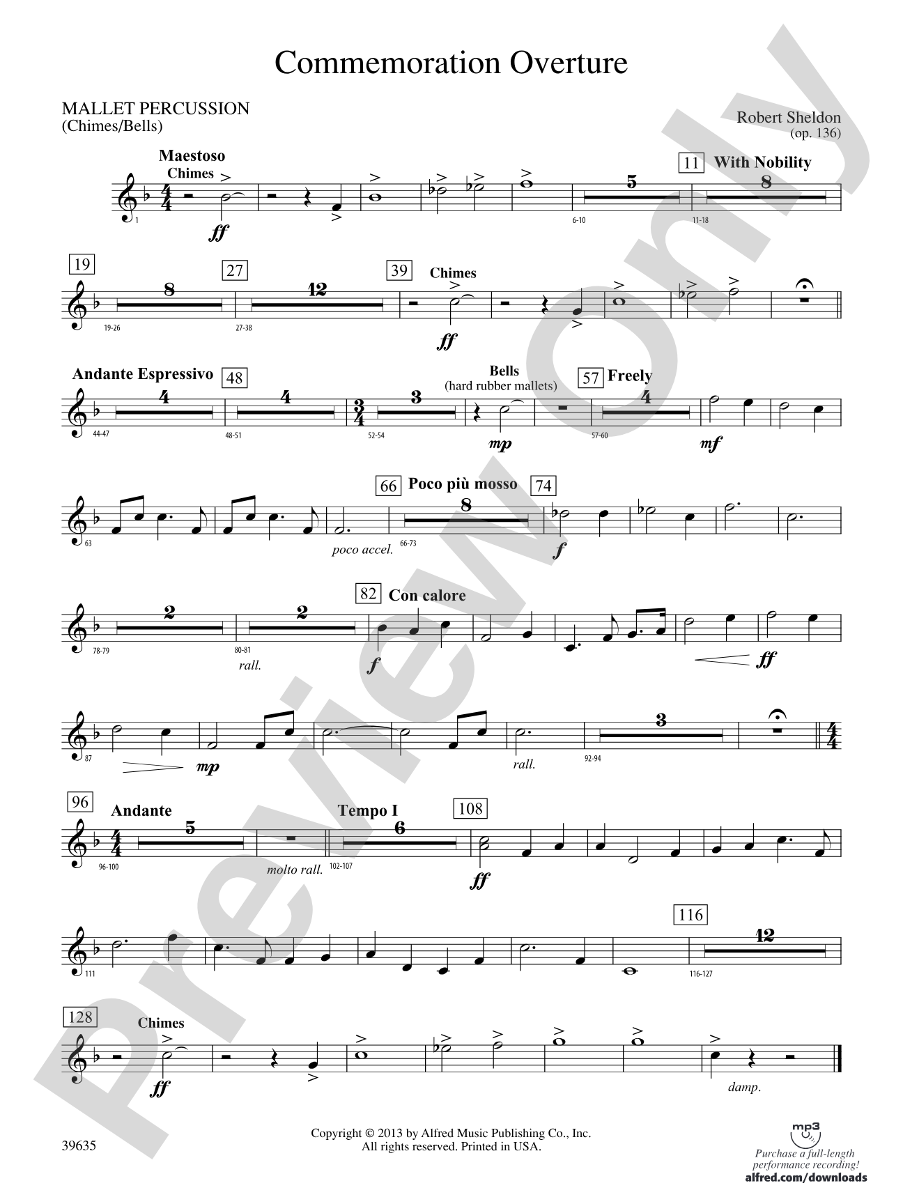 Commemoration Overture: Mallets