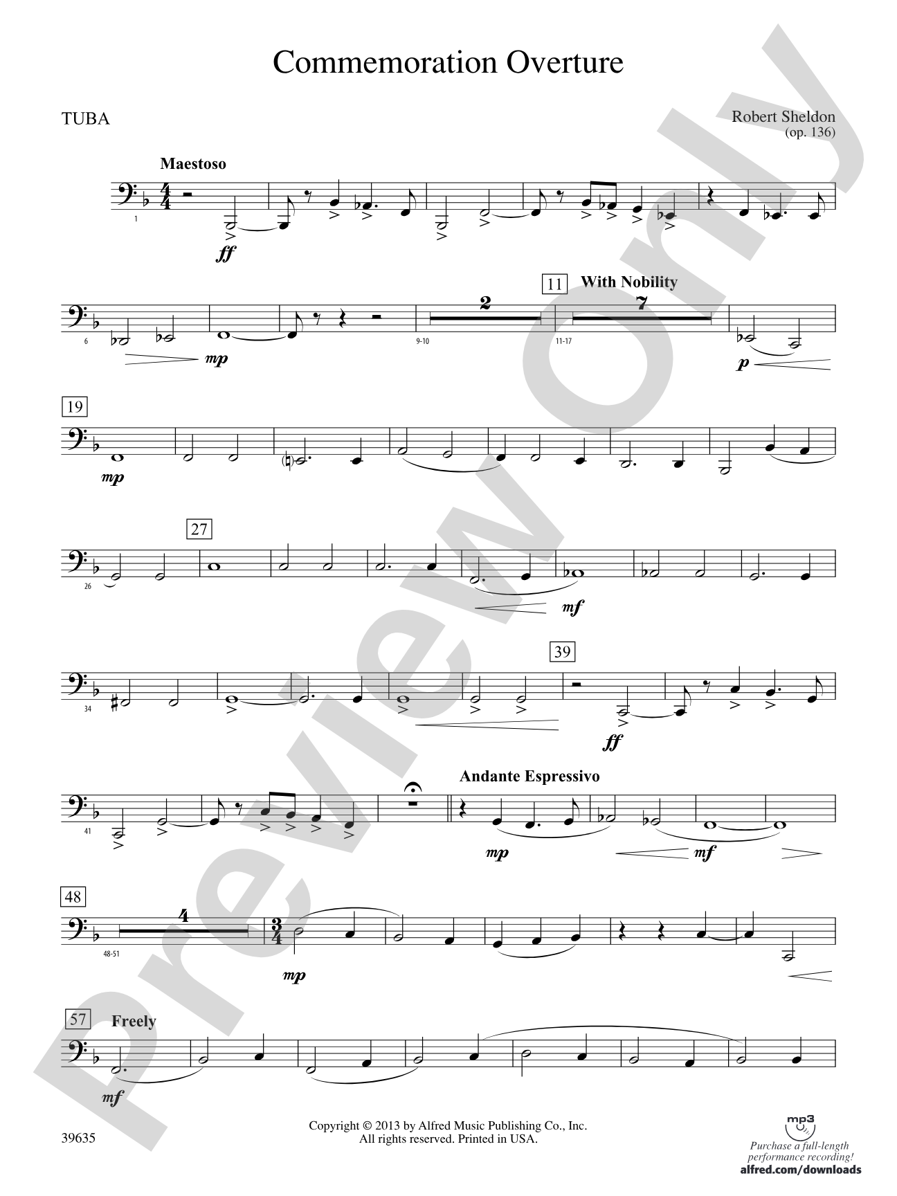 Commemoration Overture: Tuba