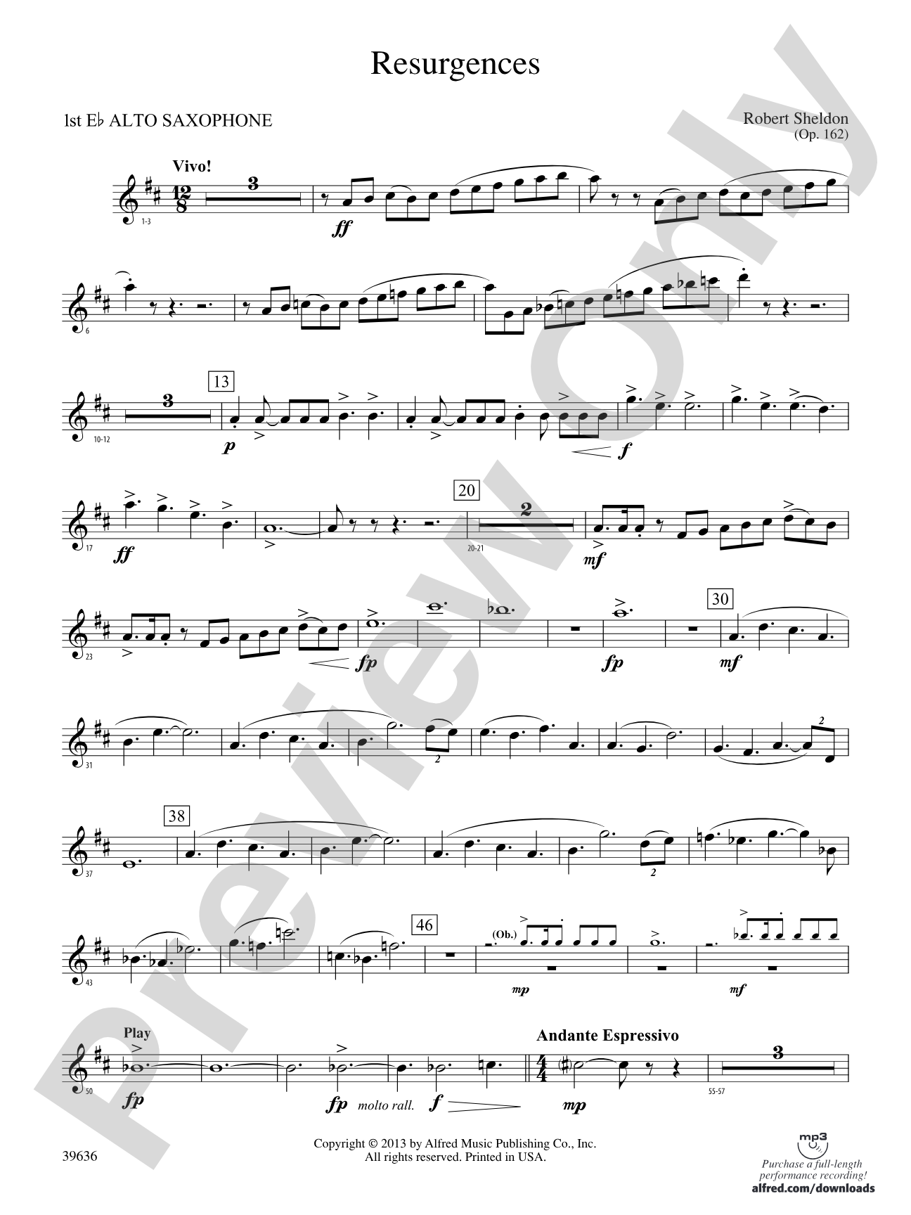 Resurgences: E-flat Alto Saxophone