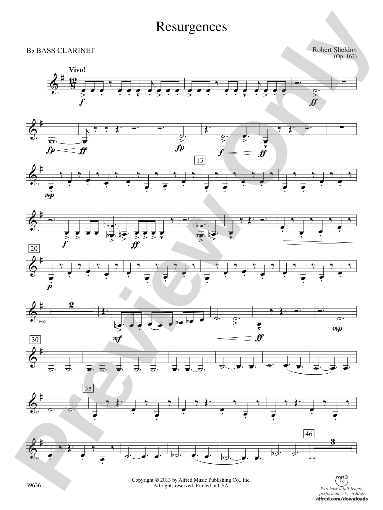 Resurgences: B-flat Bass Clarinet