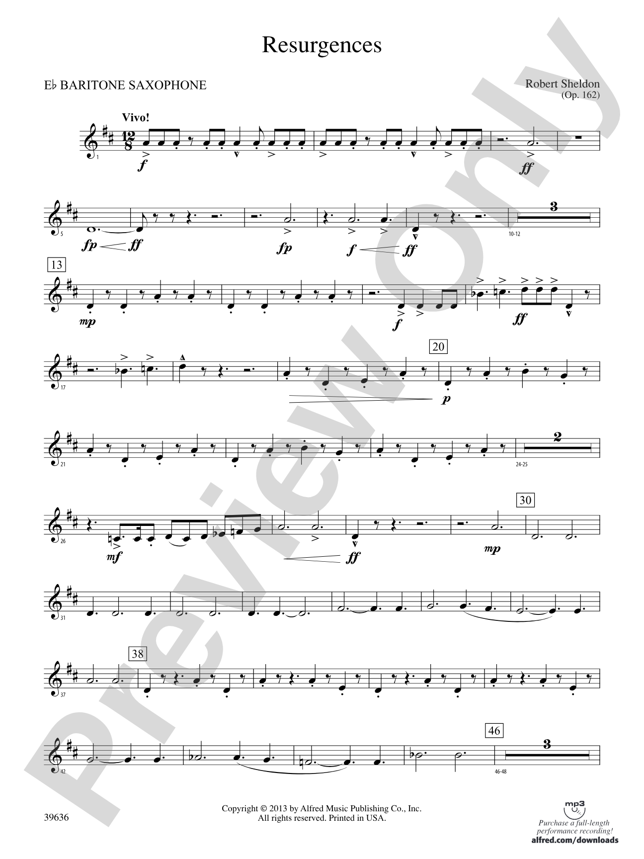 Resurgences: E-flat Baritone Saxophone