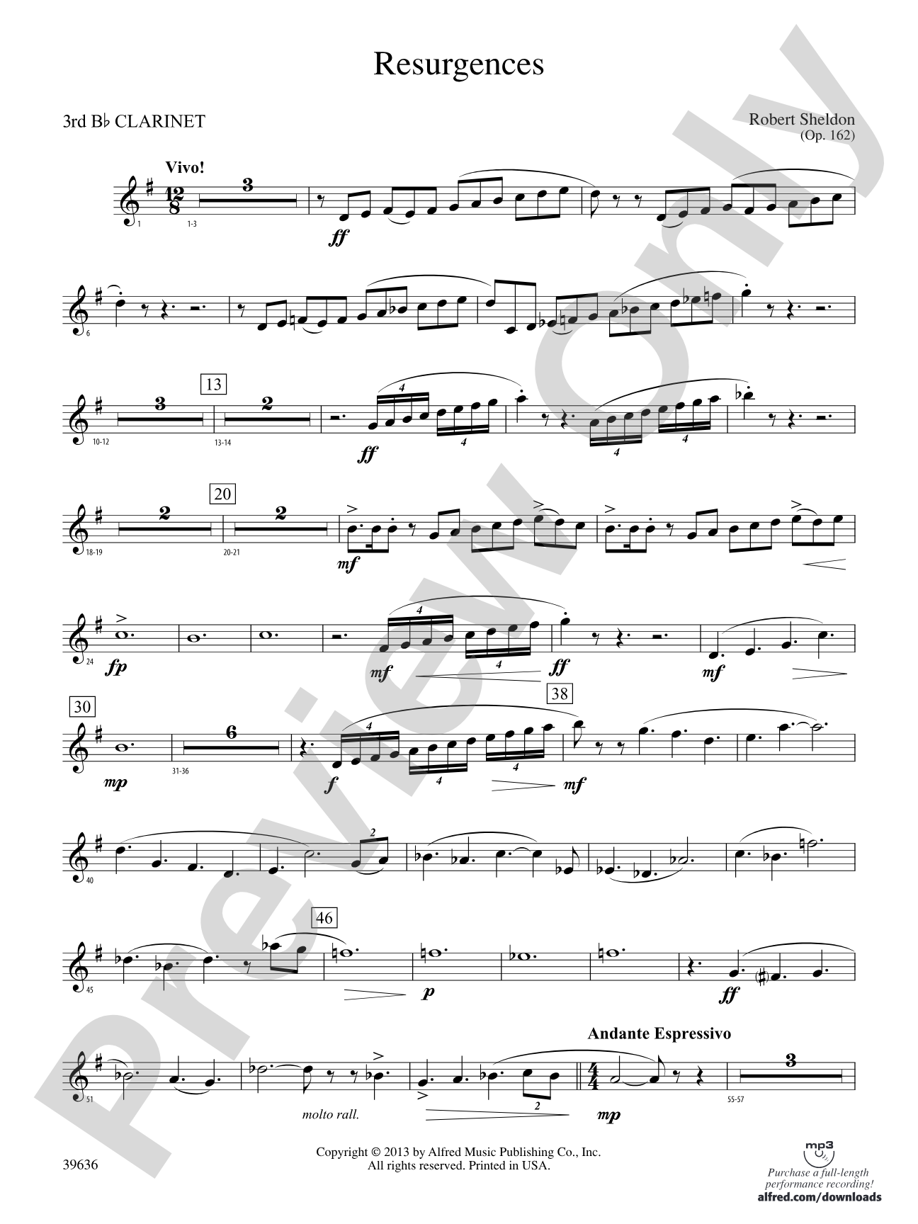Resurgences: 3rd B-flat Clarinet
