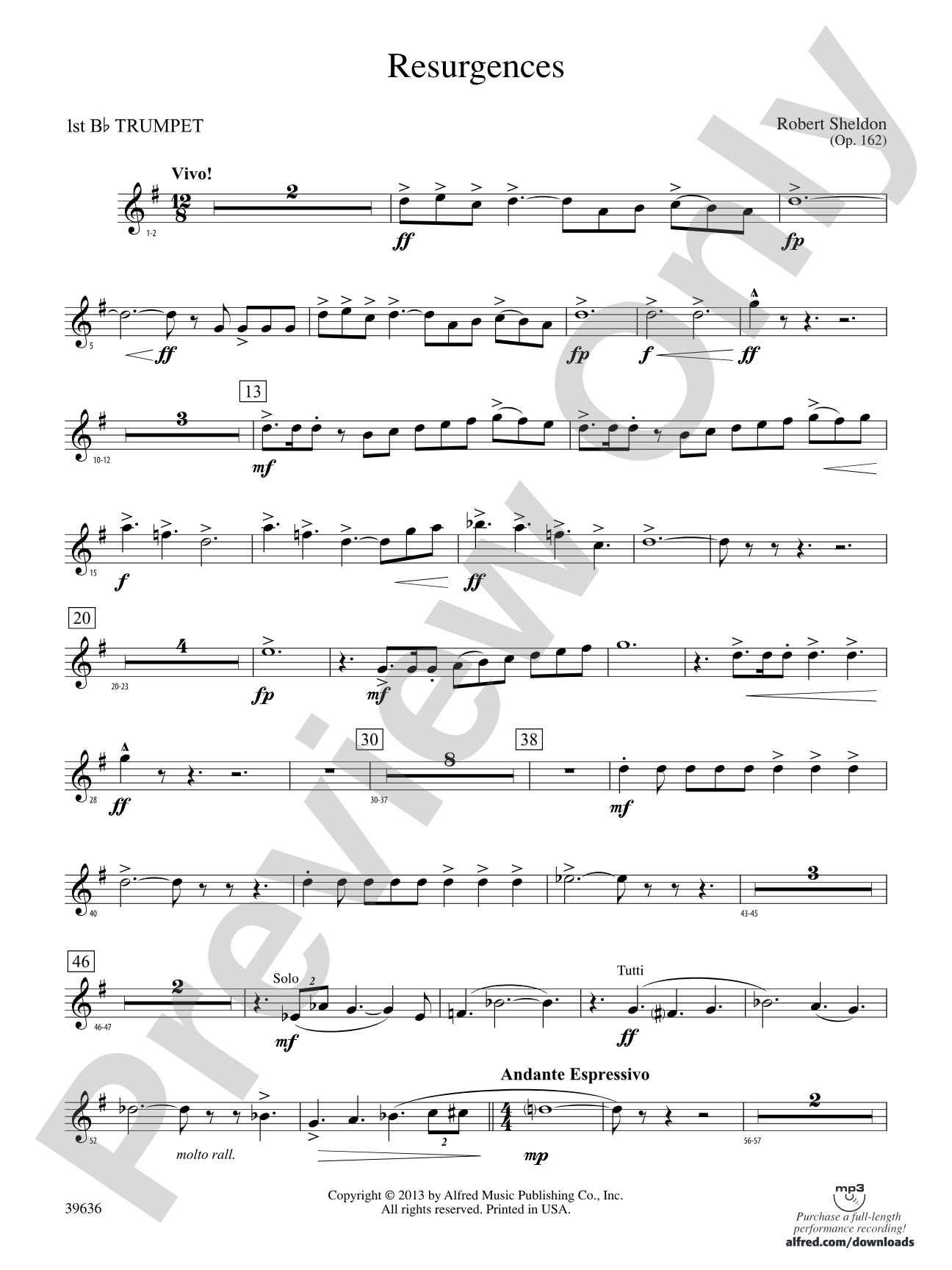 Resurgences: 1st B-flat Trumpet