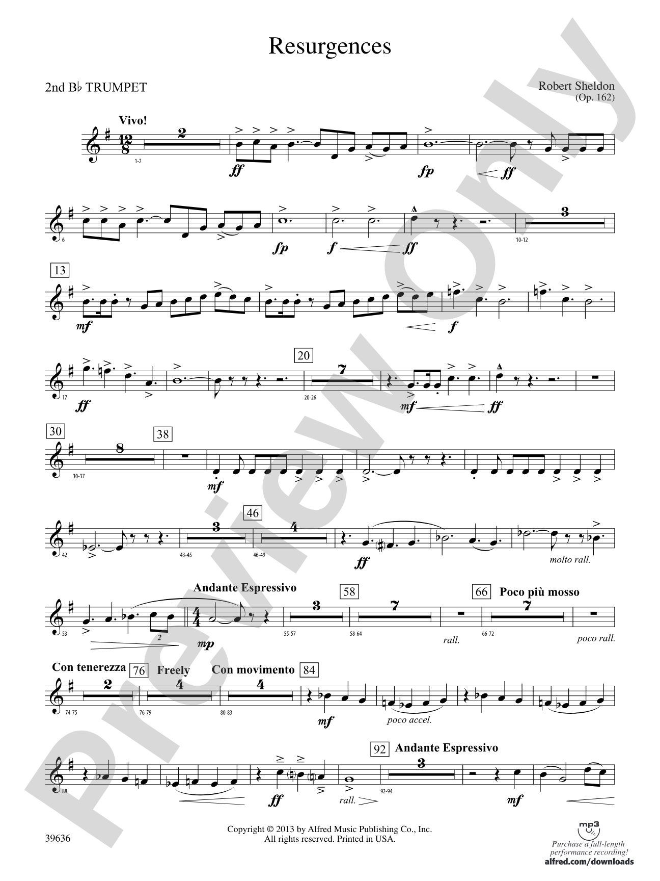 Resurgences: 2nd B-flat Trumpet