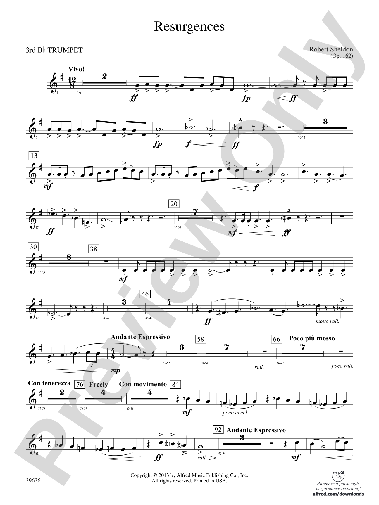 Resurgences: 3rd B-flat Trumpet