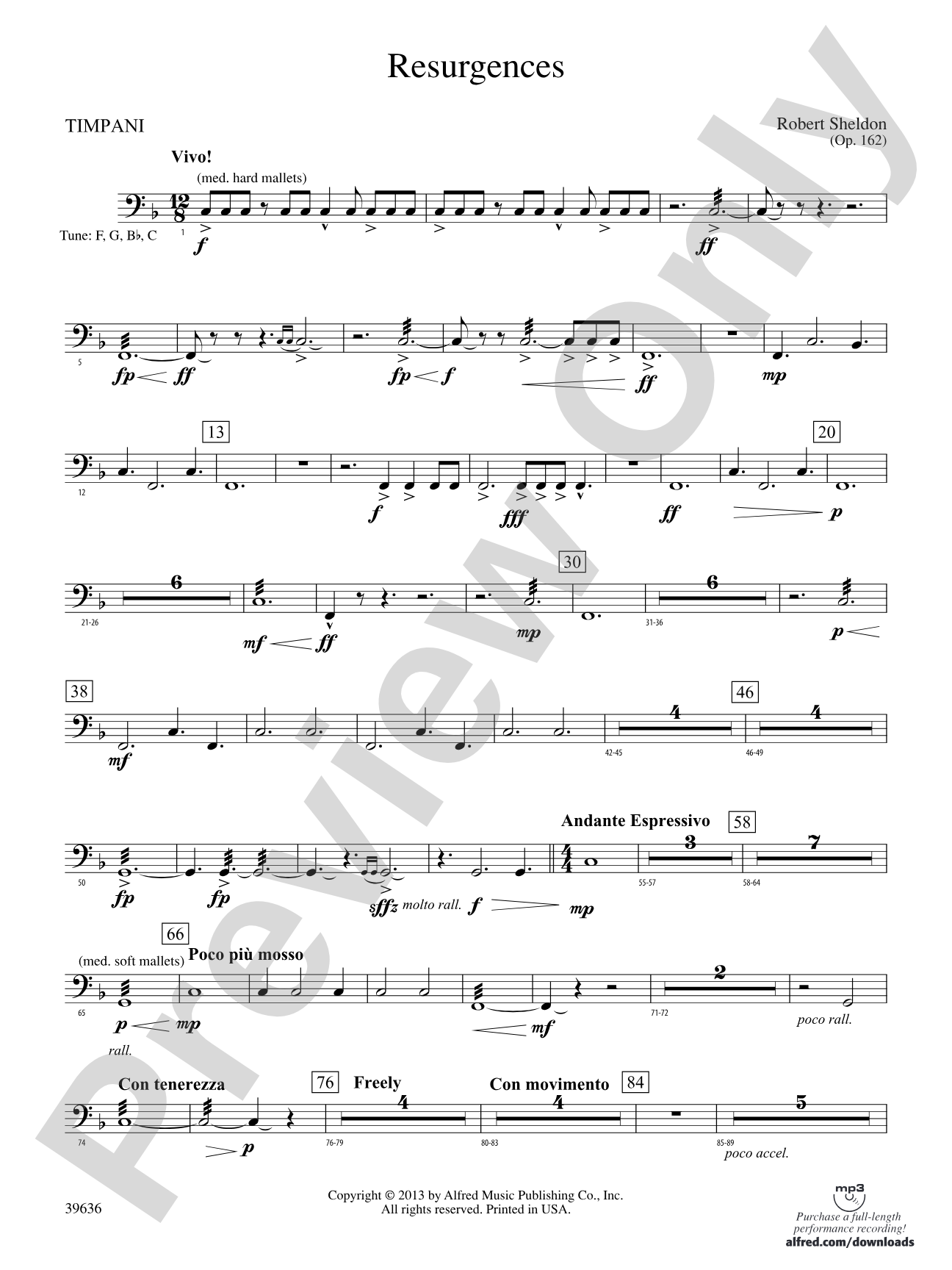 Resurgences: Timpani