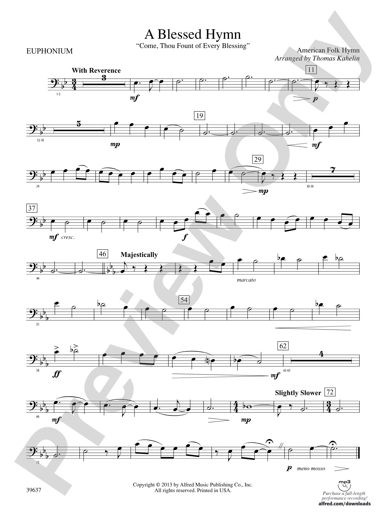 A Blessed Hymn: Baritone B.C.