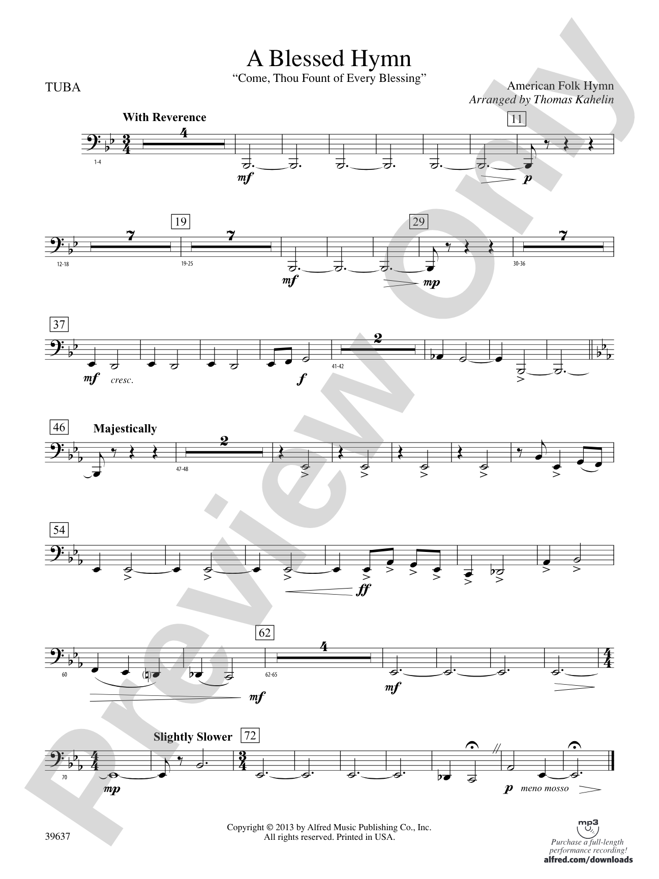 A Blessed Hymn: Tuba