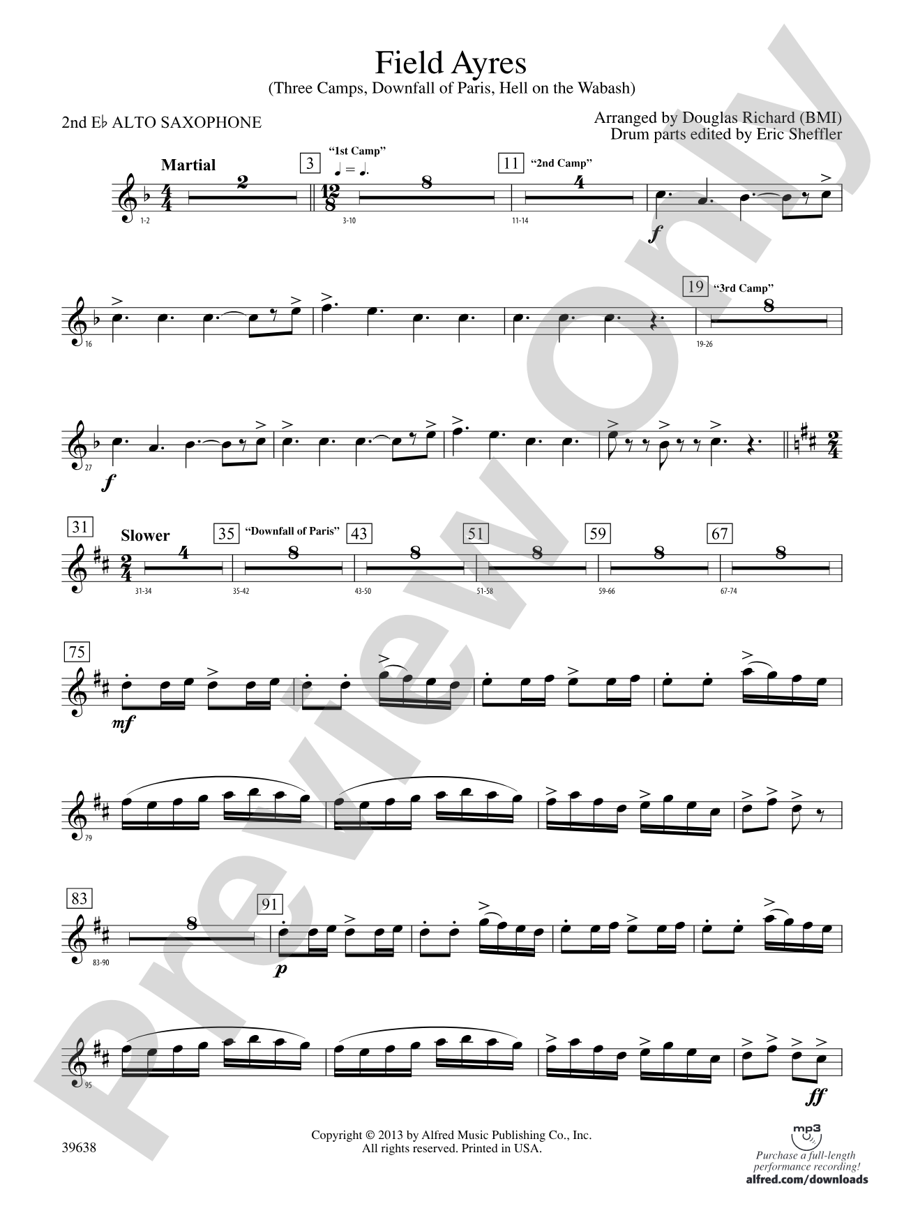 Field Ayres: 2nd E-flat Alto Saxophone