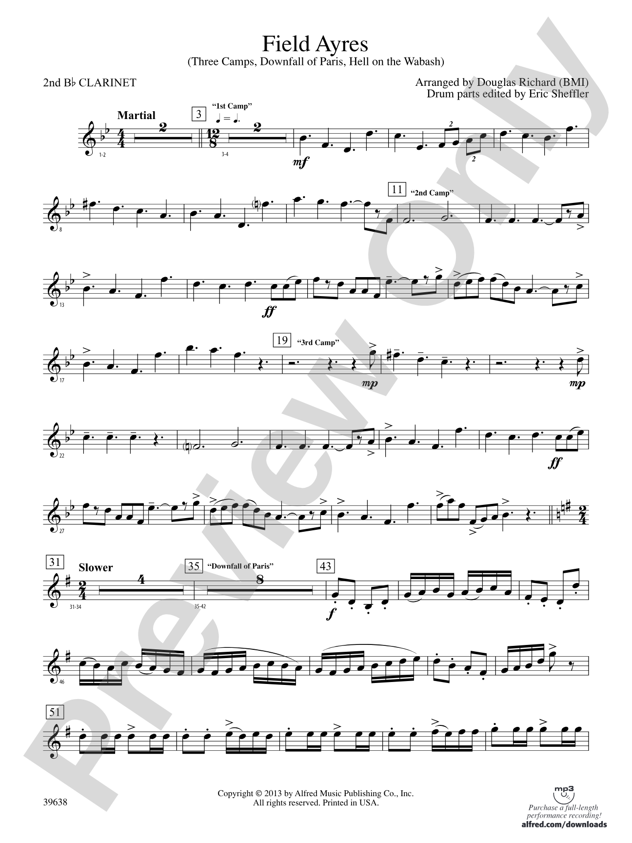 Field Ayres: 2nd B-flat Clarinet
