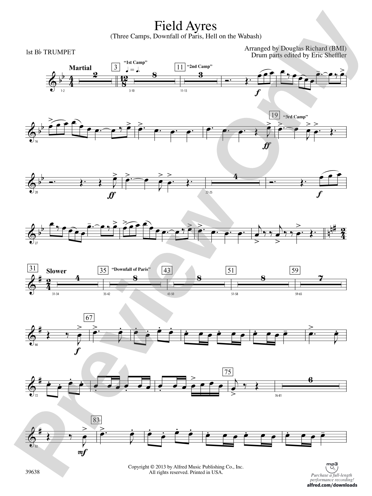 Field Ayres: 1st B-flat Trumpet