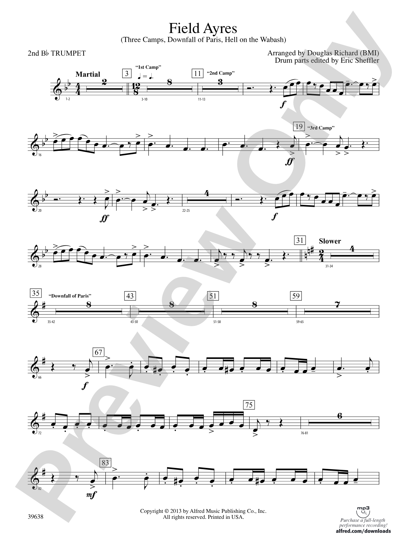 Field Ayres: 2nd B-flat Trumpet