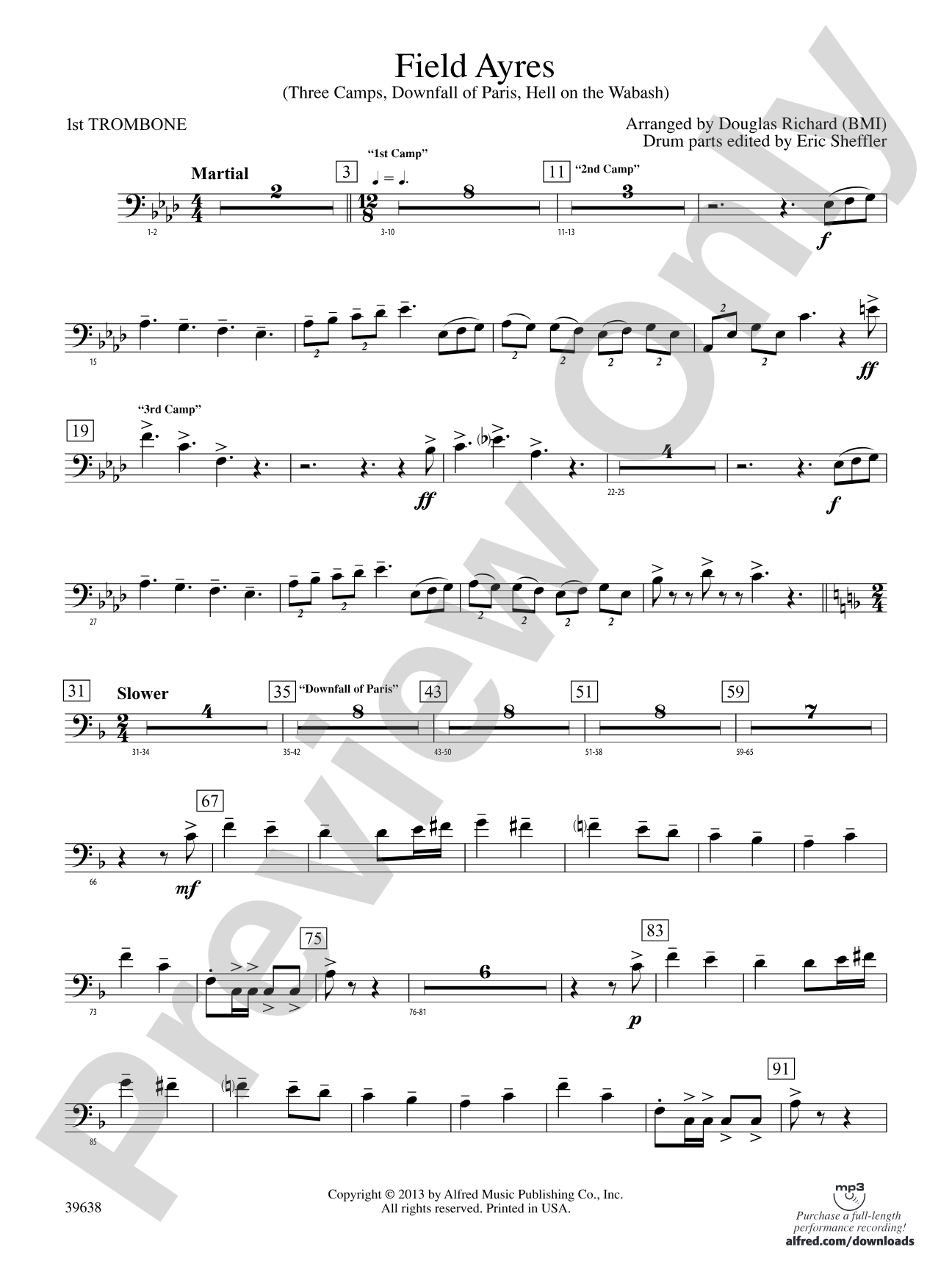 Field Ayres: 1st Trombone
