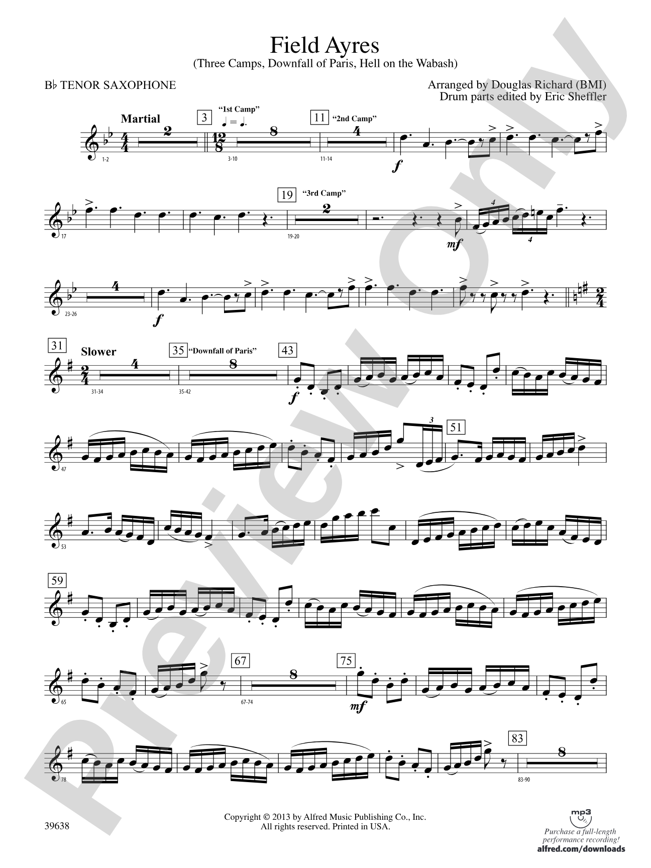 Field Ayres: B-flat Tenor Saxophone