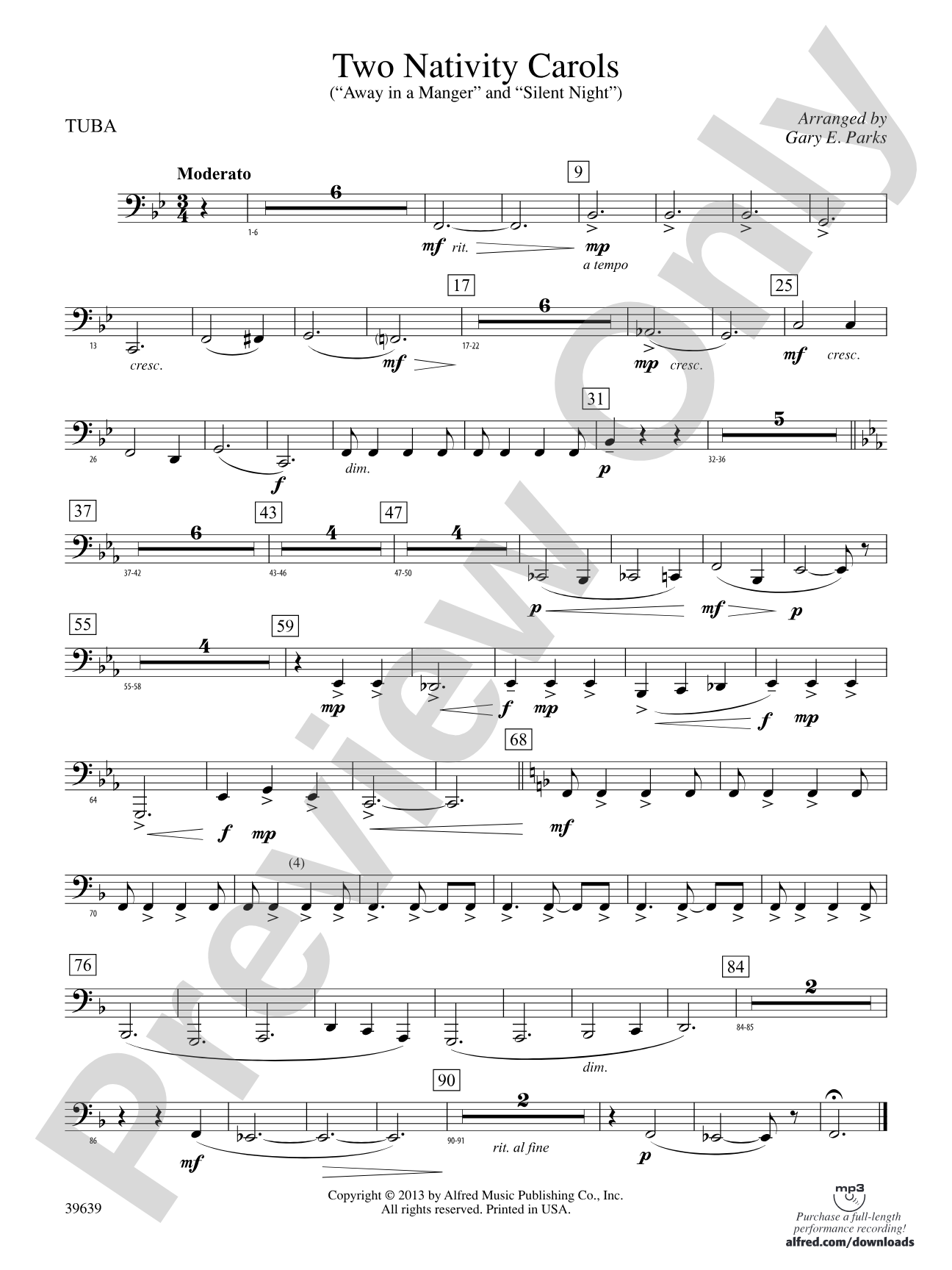 Two Nativity Carols: Tuba