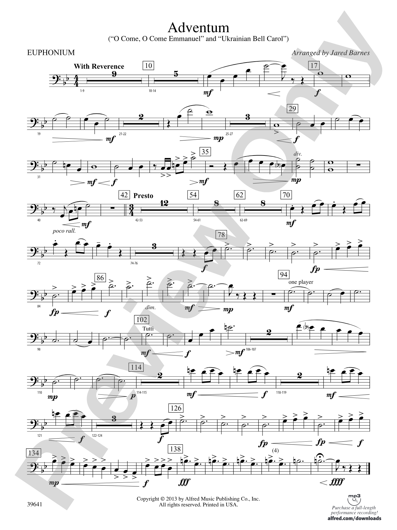 Adventum: Baritone B.C.