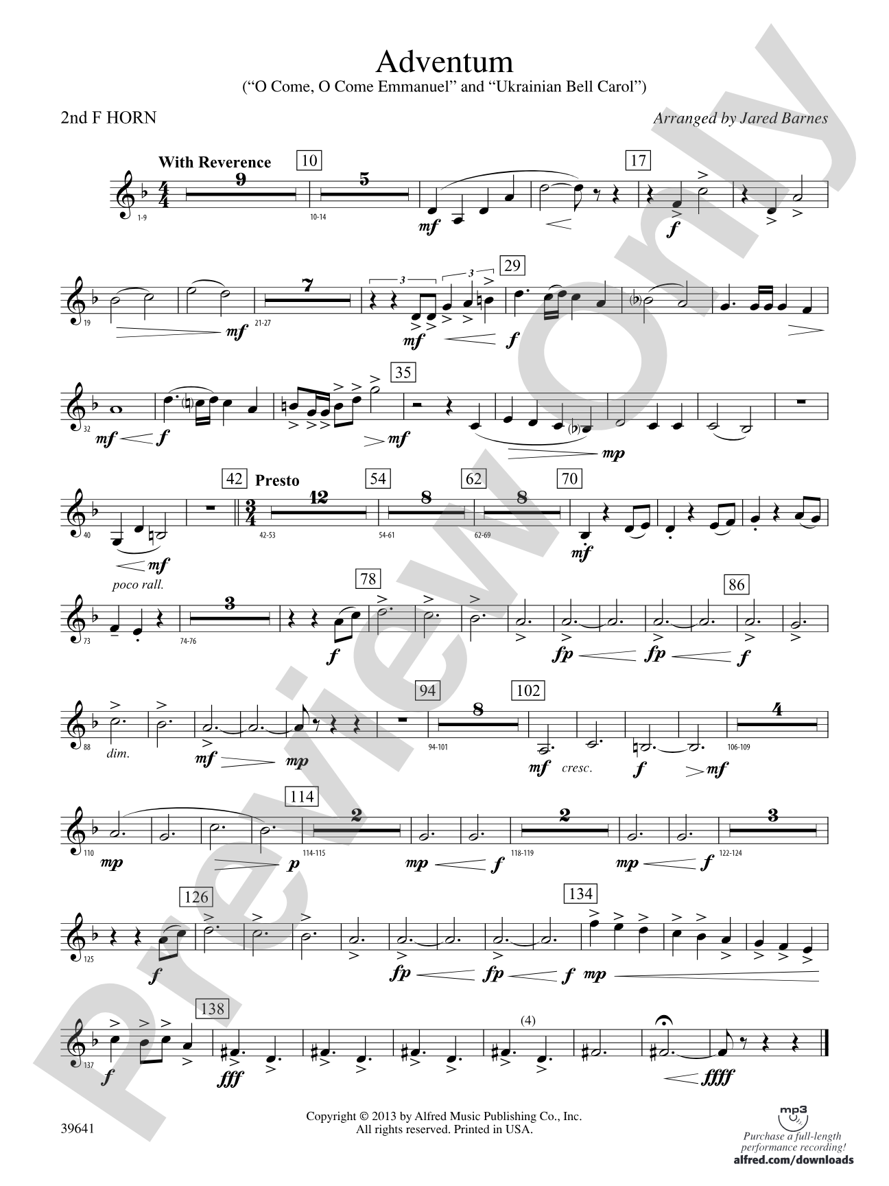 Adventum: 2nd F Horn